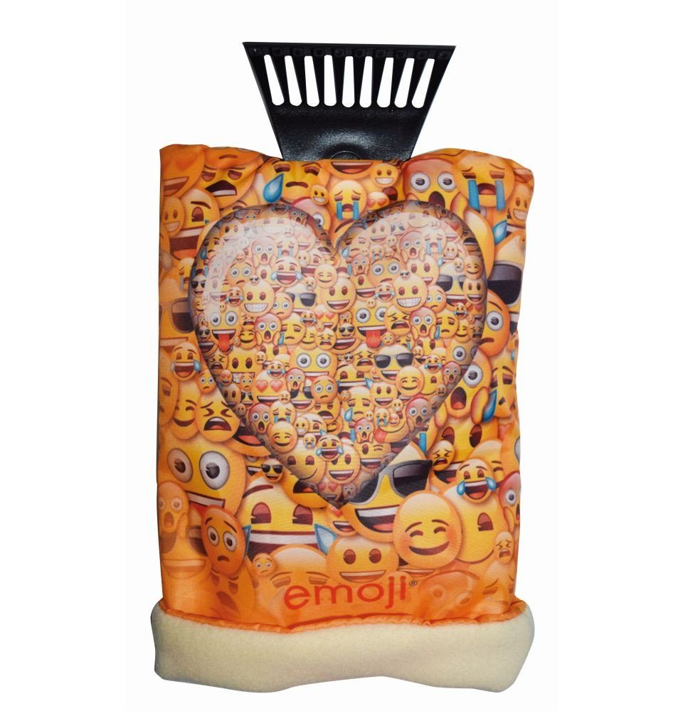 OKCars Eiskratzer OKCars Eiskratzer mit Handschuh emoji mit