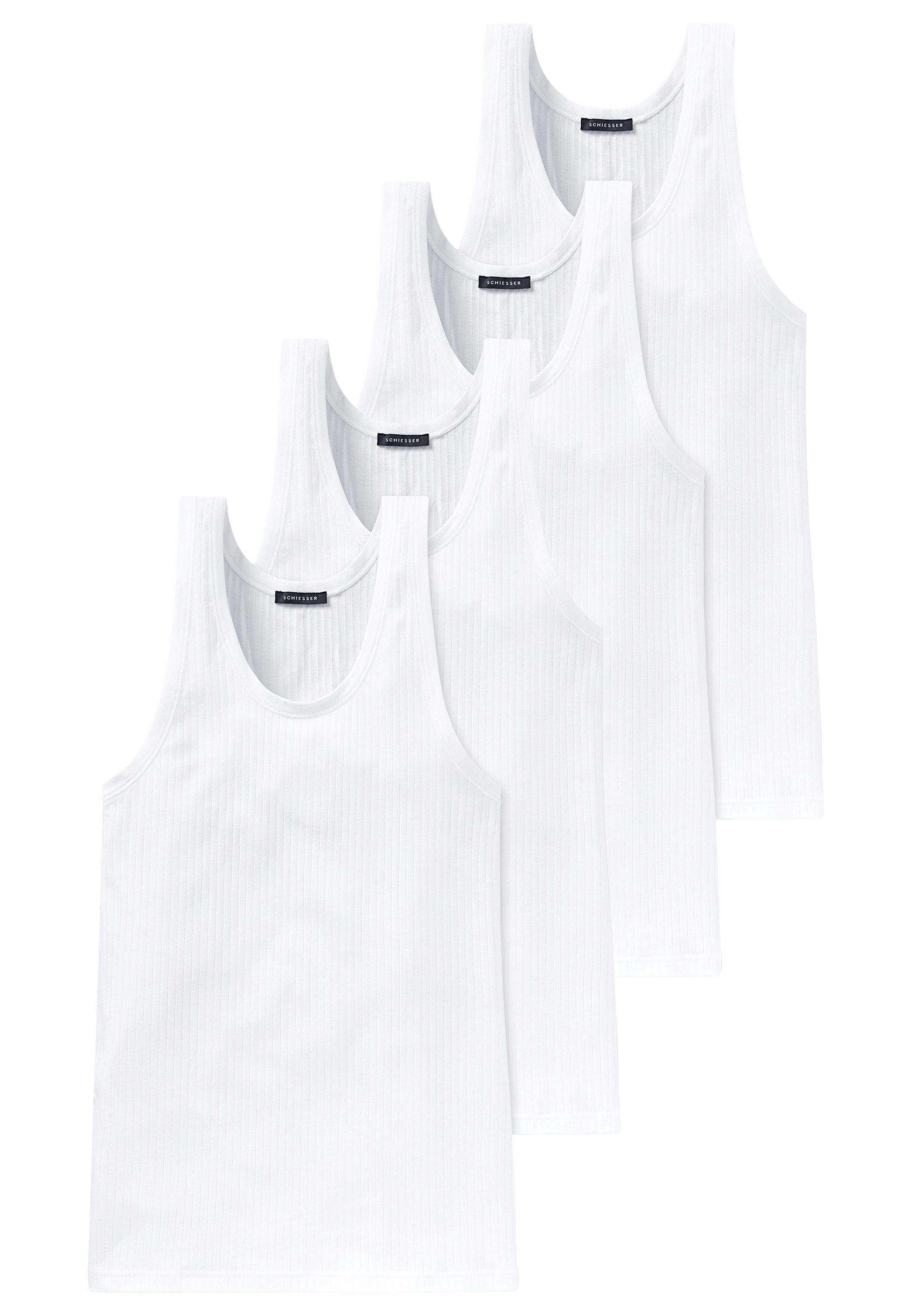 Schiesser Unterhemd 4er Pack Cotton Essentials günstig online kaufen