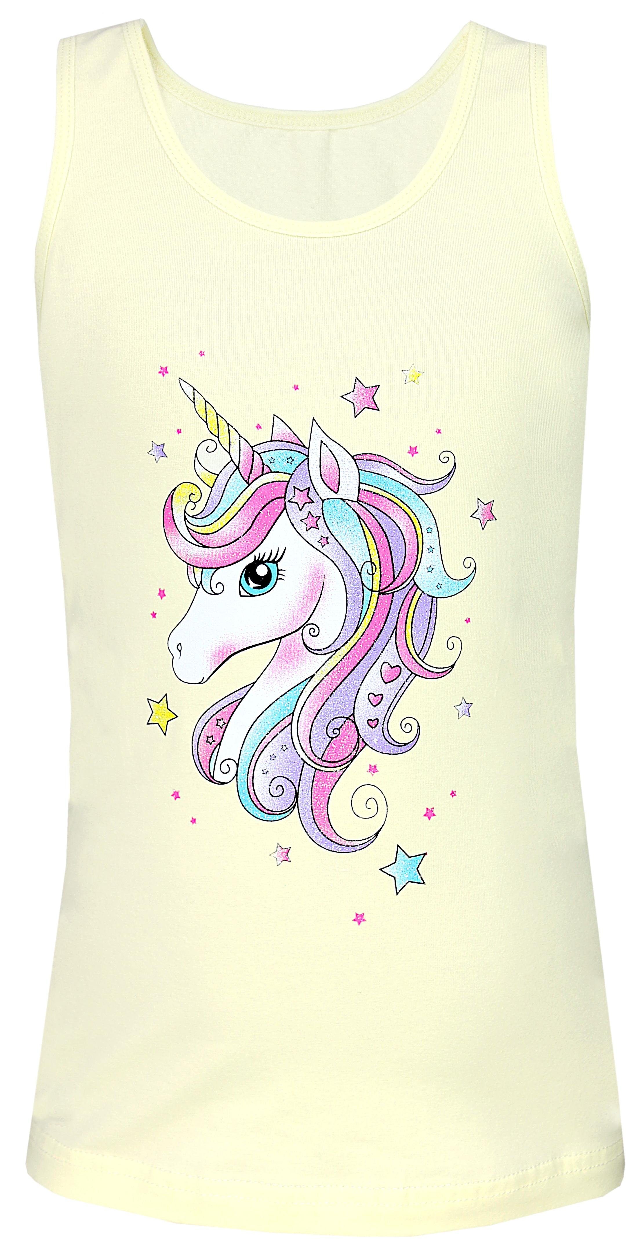 TupTam Unterhemd TupTam Mädchen Baumwolle Unterhemd 5er Pack Tank Top Ärmellos Kinder – Bild 4 von 5
