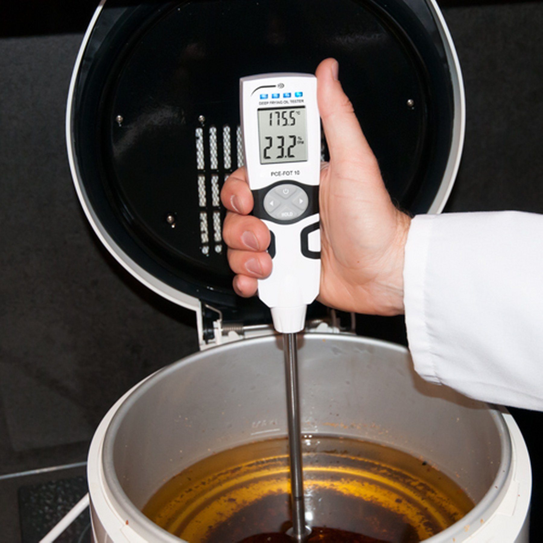 PCE Instruments Feuchtigkeitsmesser PCE Frittieröltester verschiedener Ölsorten Qualitätsbestimmung