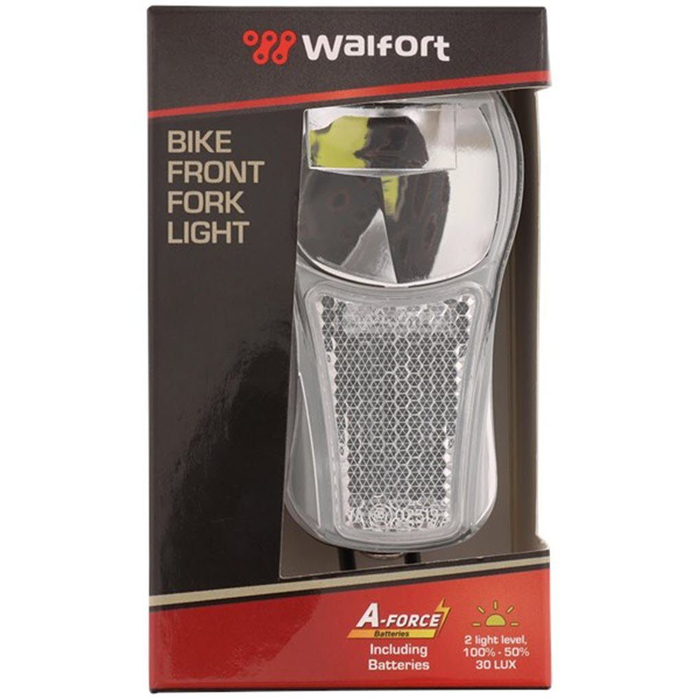ZD Trading Fahrrad Frontlicht Walfort LED Fahrradlampe mit Batterien