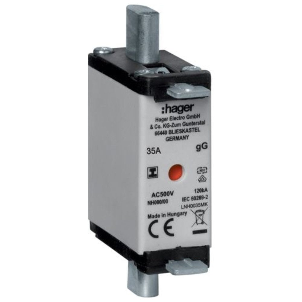 Schalter NH-Sicherungseinsatz NH000 gG, 500 V, isolierte Grifflasche
