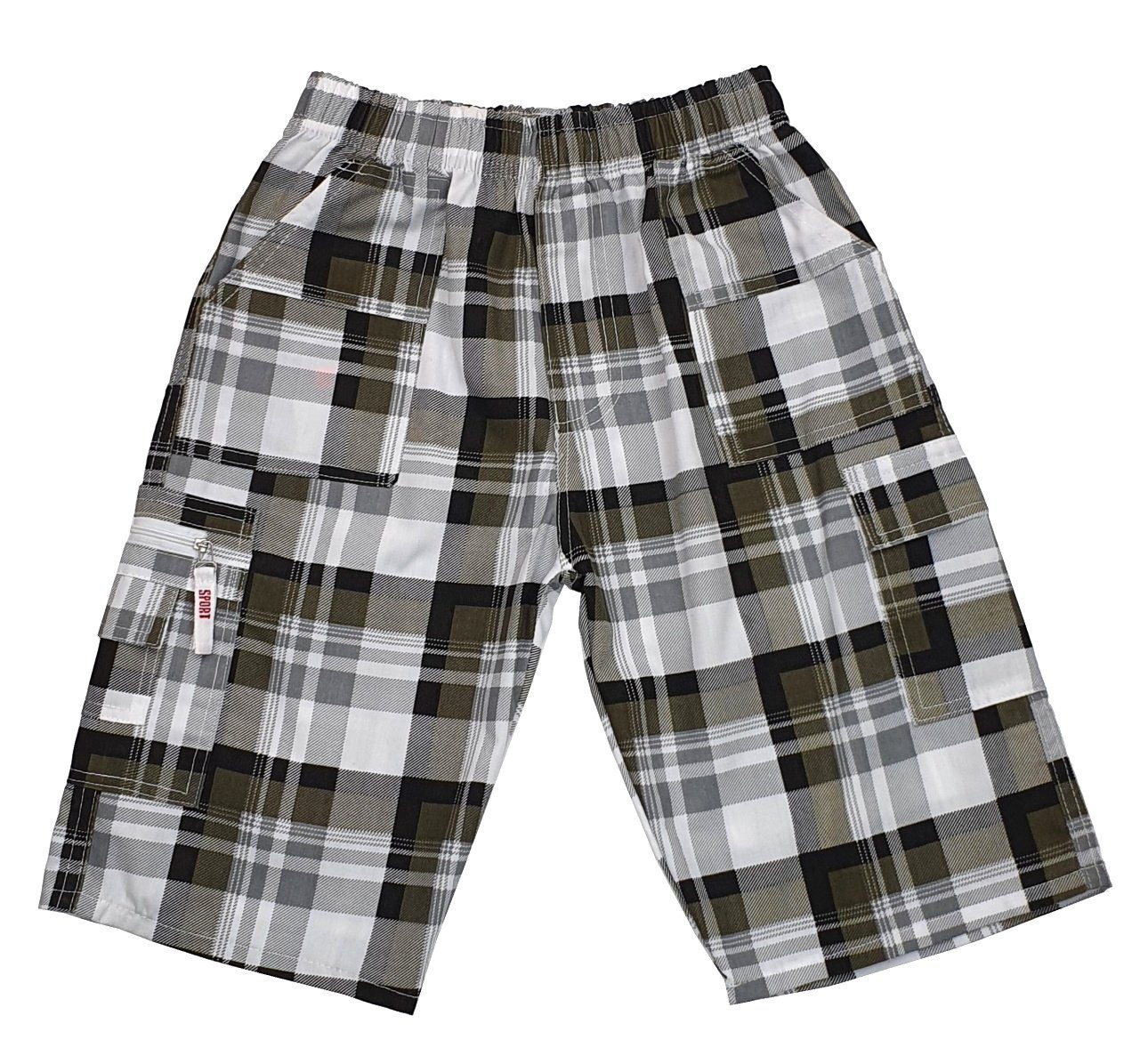 Shorts Jungen Bermuda Sommerhose Shorts karriert, J1330
