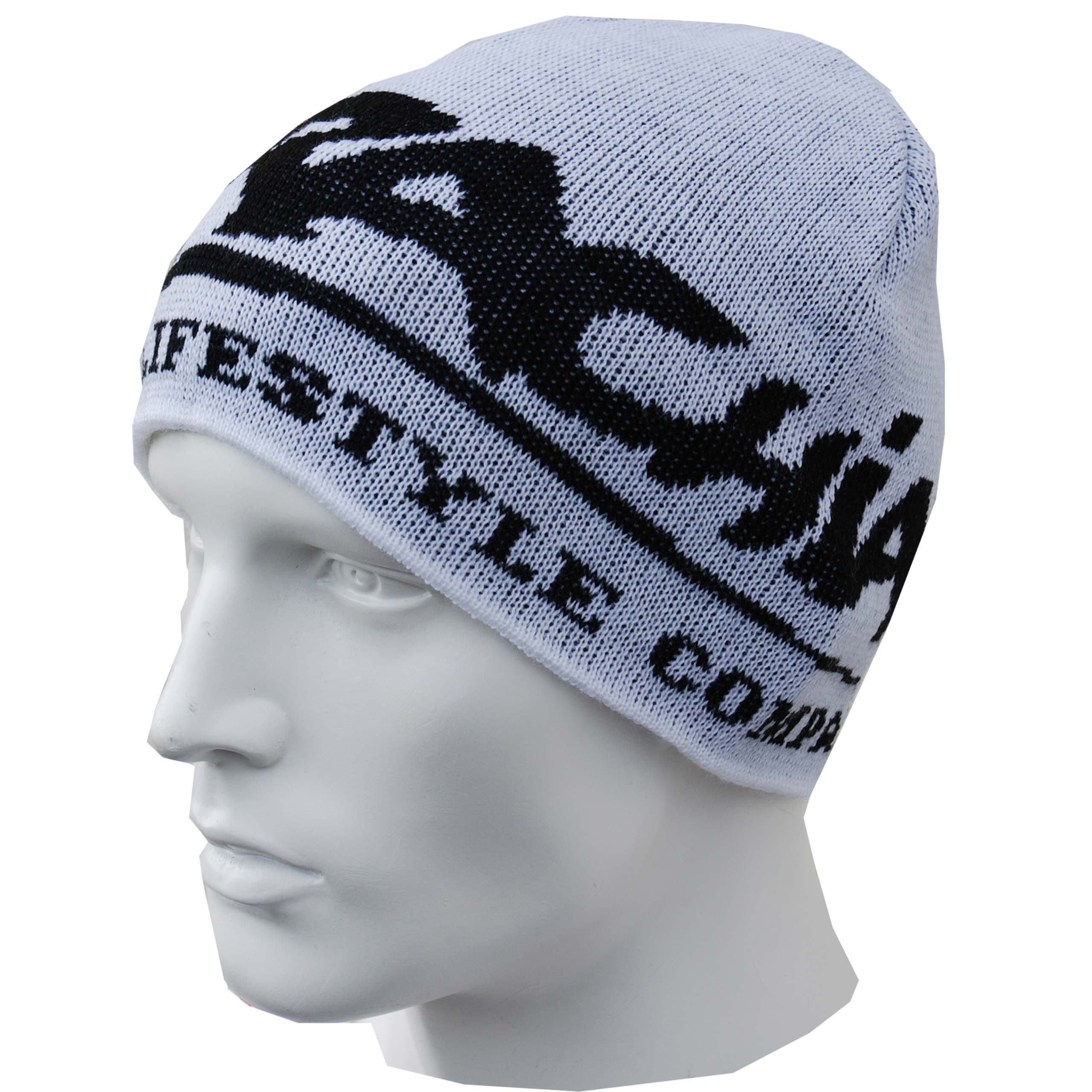 Beanie Brachial Beanie "Next" weiss/schwarz
