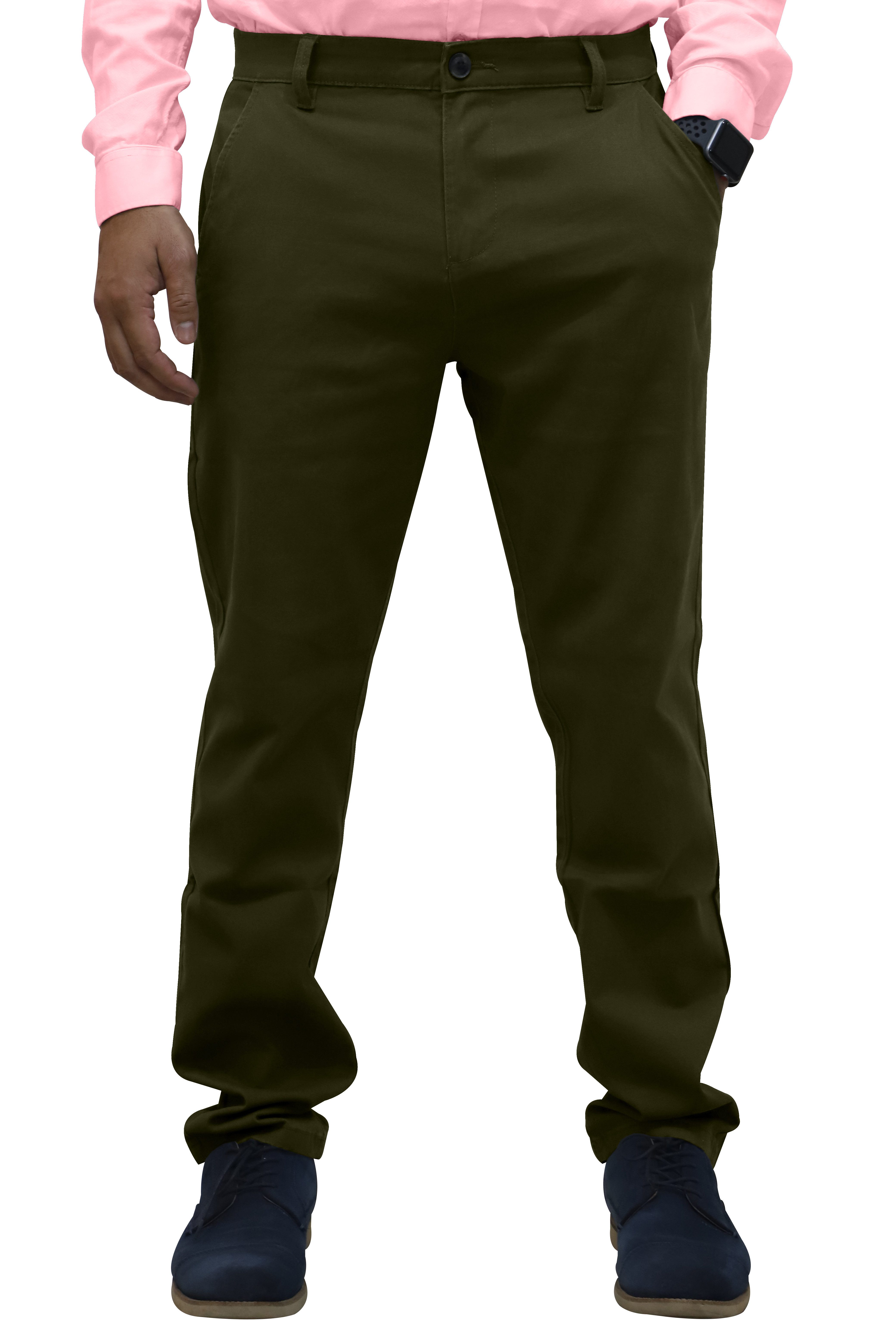 BlauerHafen Chinohose Herren Designer Chino Stoff Hose Chinohose Regular Fit Chino Trouser