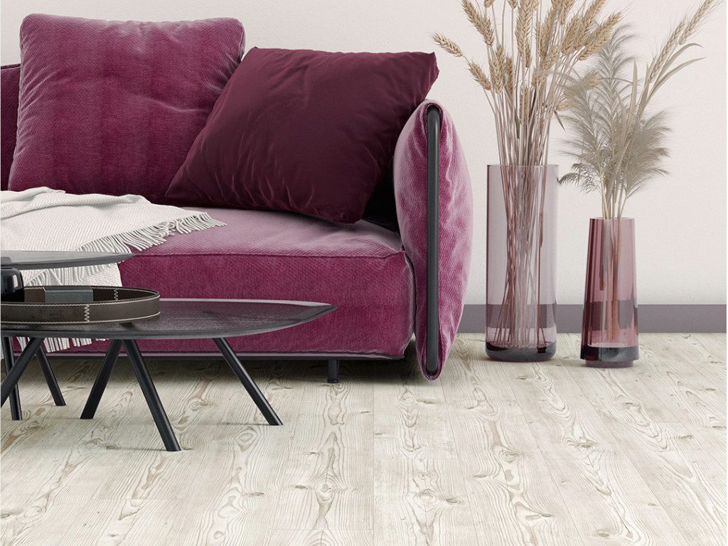 BASICfloor Laminat Laminat Fichte weiß Landhausdiele