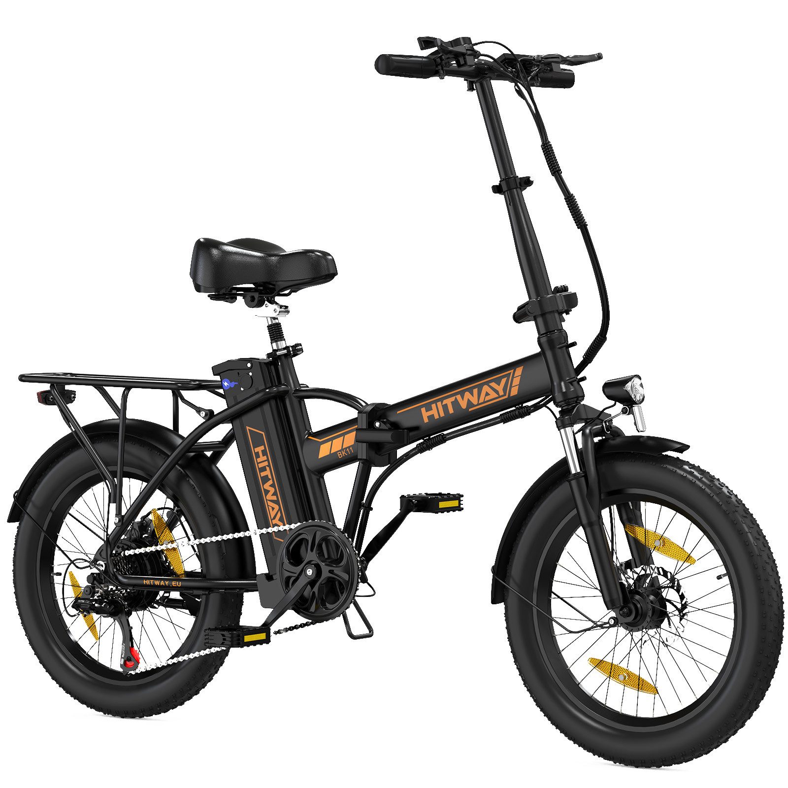 E-Bike Klapprad Elektrofahrrad 20*3,0 Zoll Pedelec StVZO mit 36V12Ah Akku Max 35-90km