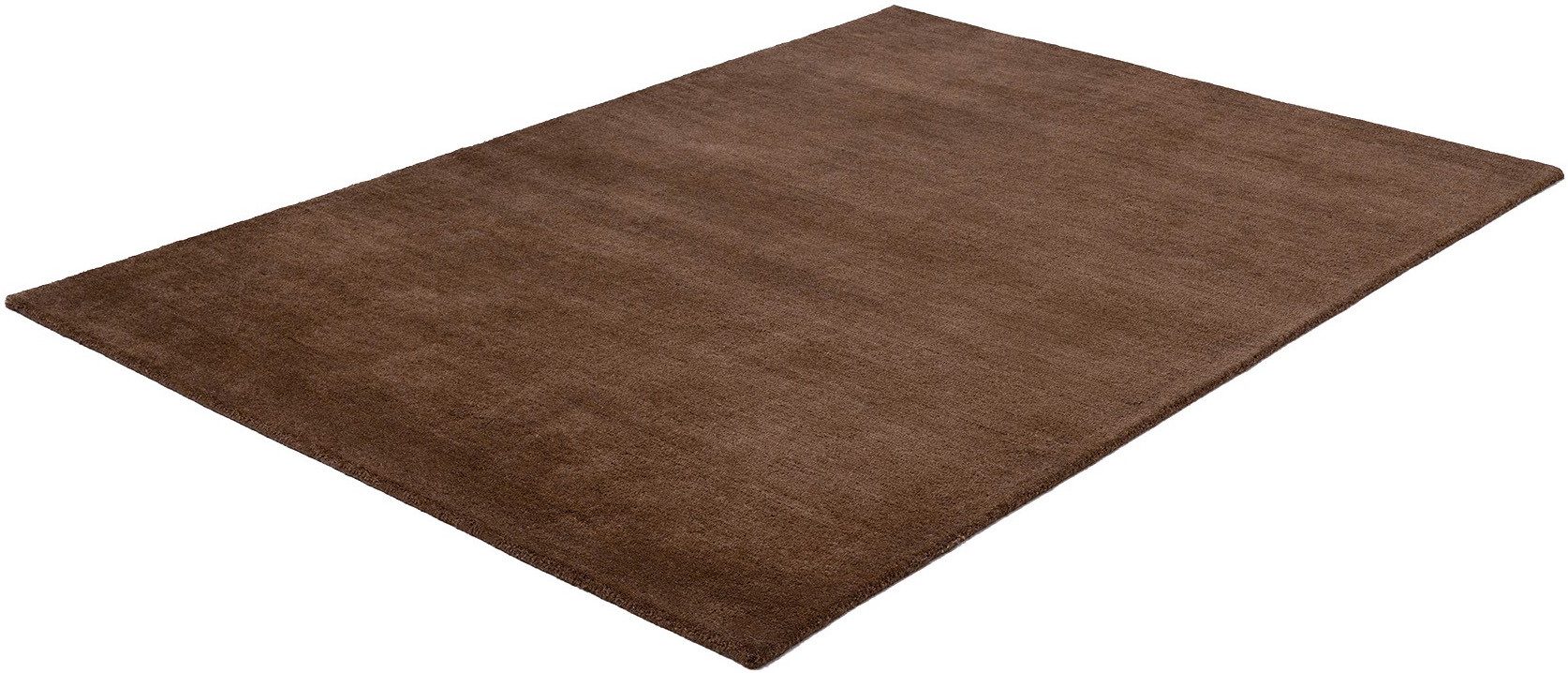 OTTO home Wollteppich Gabbo Natur, Handgefertigt, Teppich, reine Wolle, meliert, rechteckig, Höhe: 14 mm, reine Wolle, Uni, Wohnzimmer, Schlafzimmer, Esszimmer – Bild 4 von 5