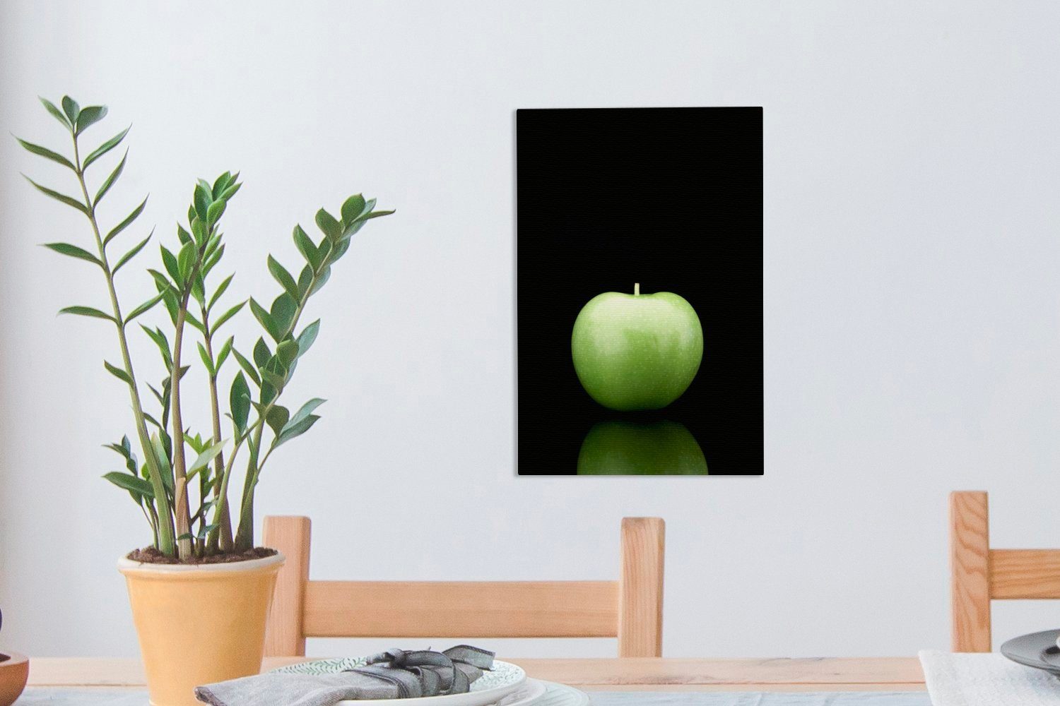 OneMillionCanvasses® Leinwandbild St), (1 Leinwandbild inkl. Smith Zackenaufhänger, 20x30 fertig schwarzem bespannt cm Granny Hintergrund, auf Gemälde