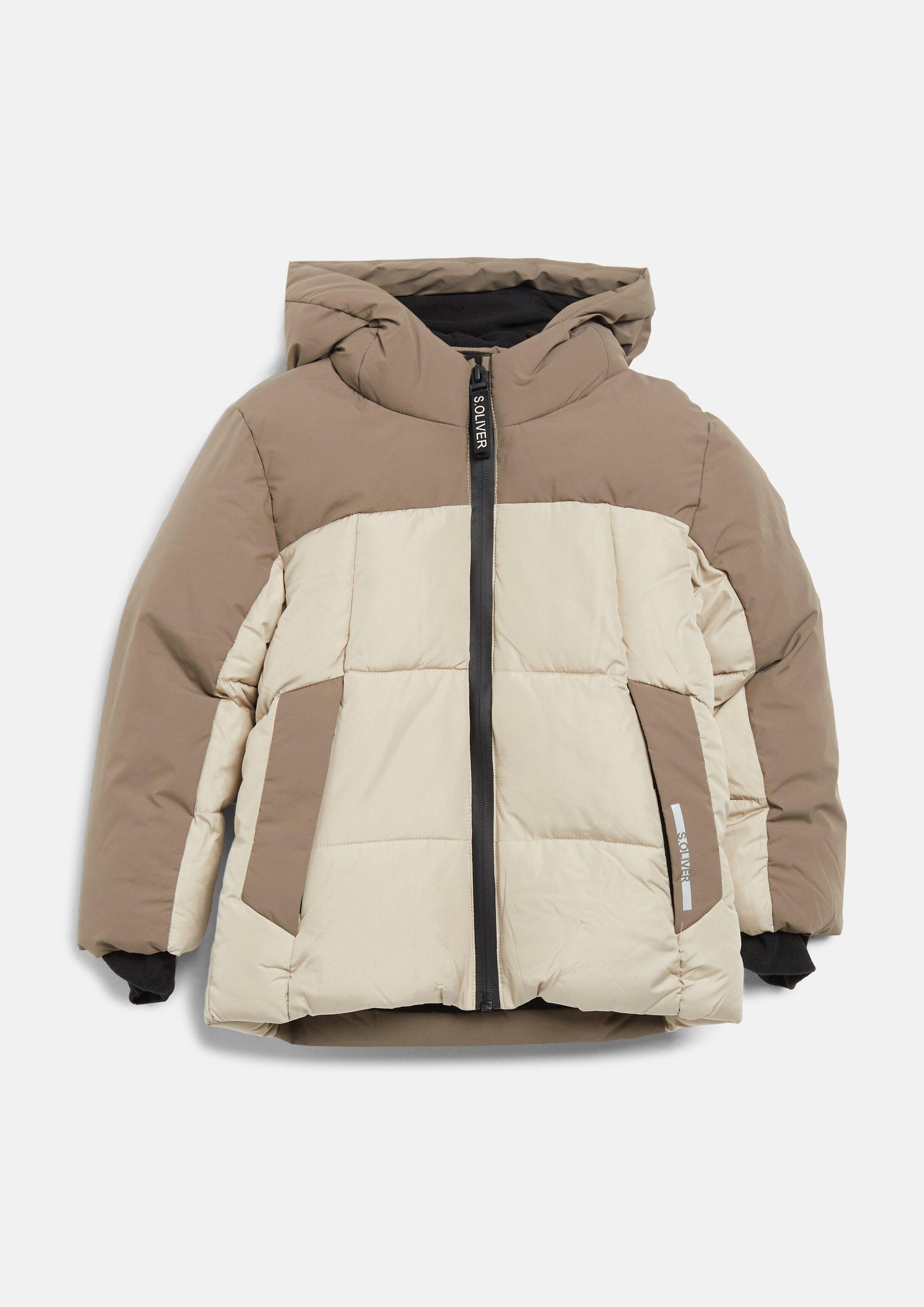 s.Oliver Winterjacke Outdoor-Jacke Wasserabweisende Winterjacke mit Fleecefutter
