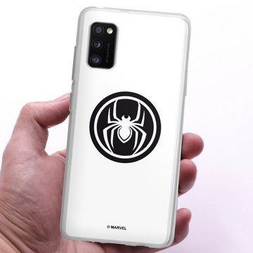 DeinDesign Handyhülle Spider-Man Spider Logo White, Samsung Galaxy A41 Silikon Hülle Bumper Case Handy Schutzhülle