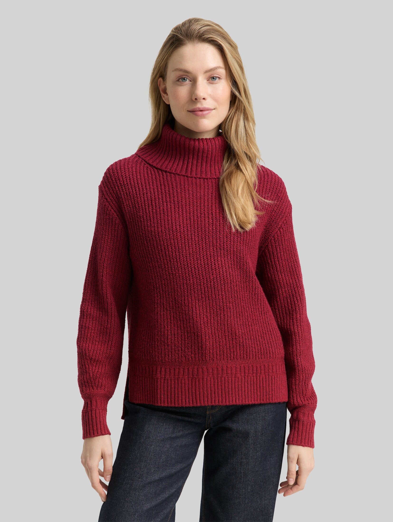 TOM TAILOR Strickpullover Pullover & Strickjacken Loose Fit Rollkragenpullover
