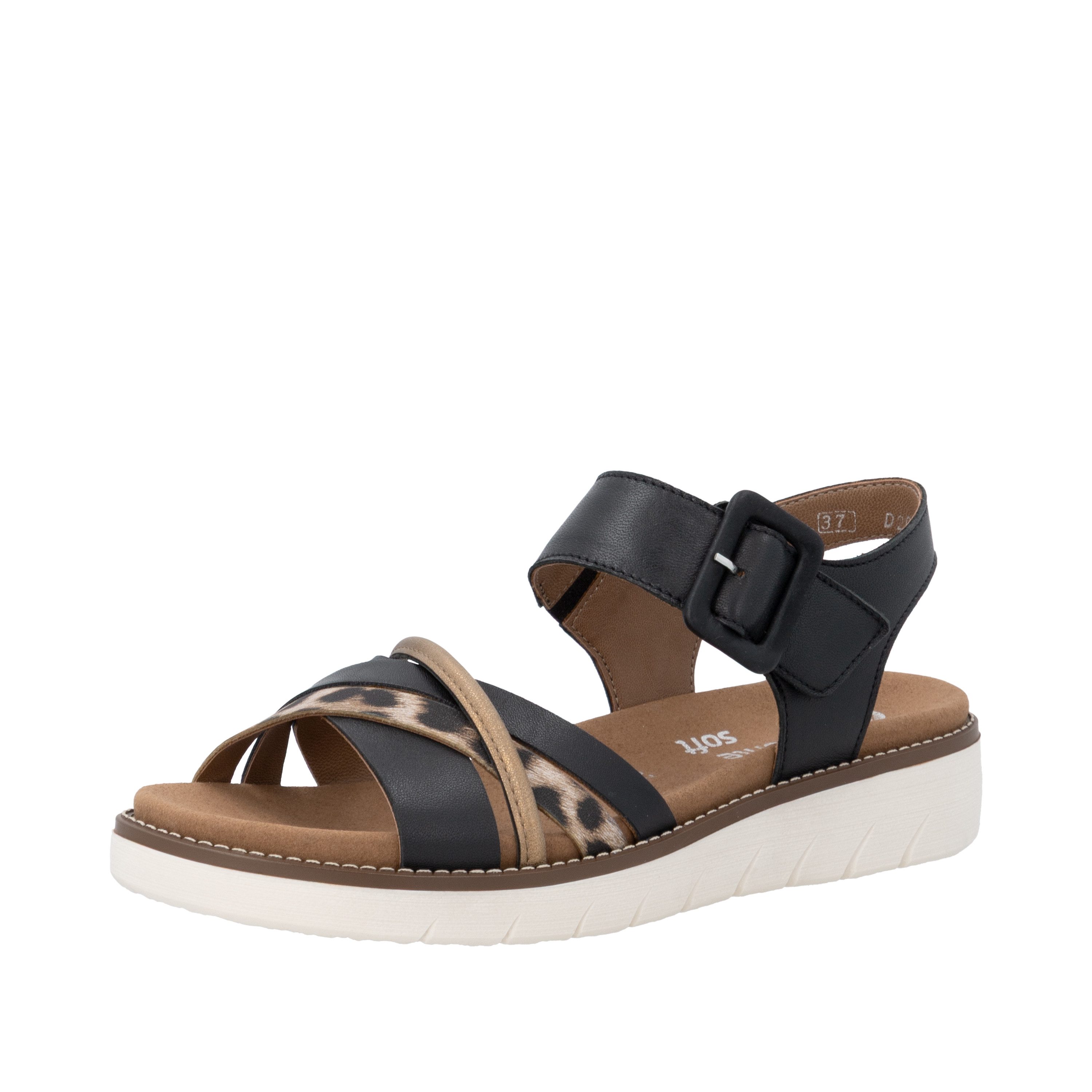 Remonte Sandale Sommerschuh, Sandalette mit Softfußbett und Klettverschluss