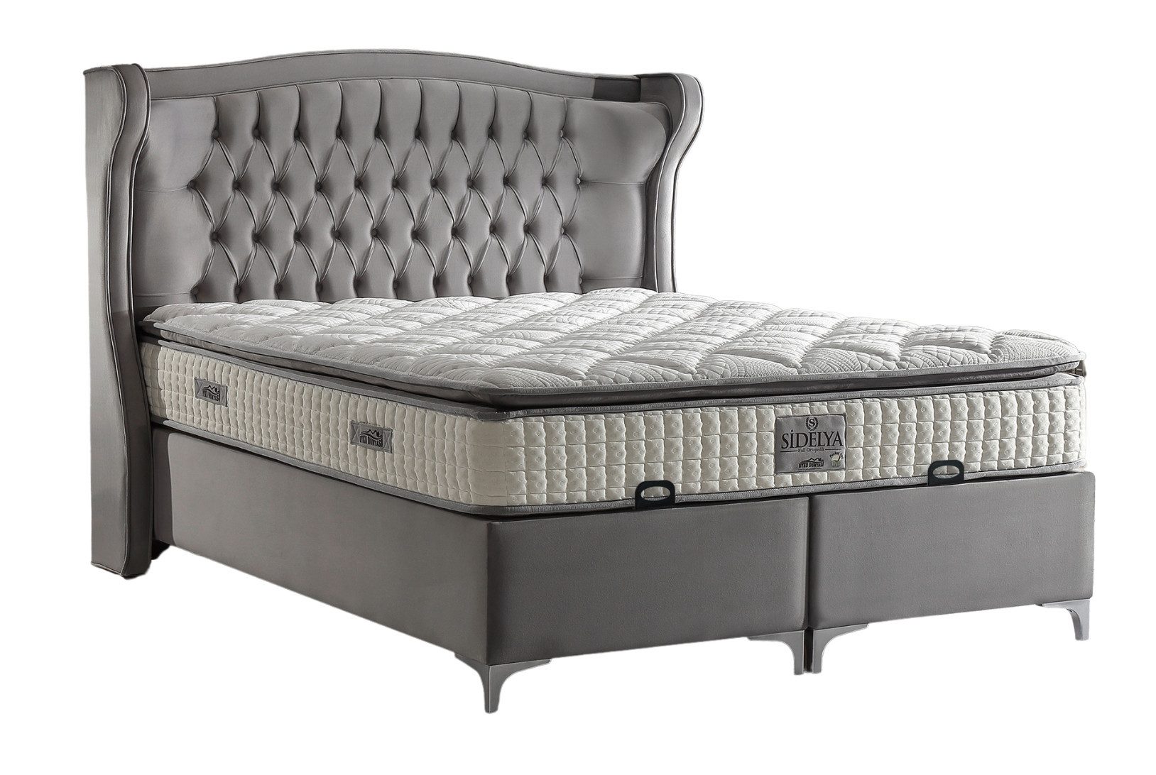 Villa Möbel Boxspringbett Sidelya (Bett), XXL-Bettkasten günstig online kaufen