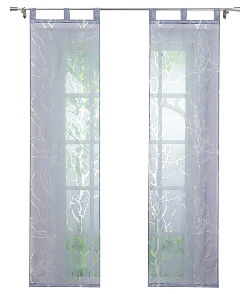 Joyswahl Gardine (2 St), Schlaufen, halbtransparent, 2er Set, Voile, Ausbre günstig online kaufen