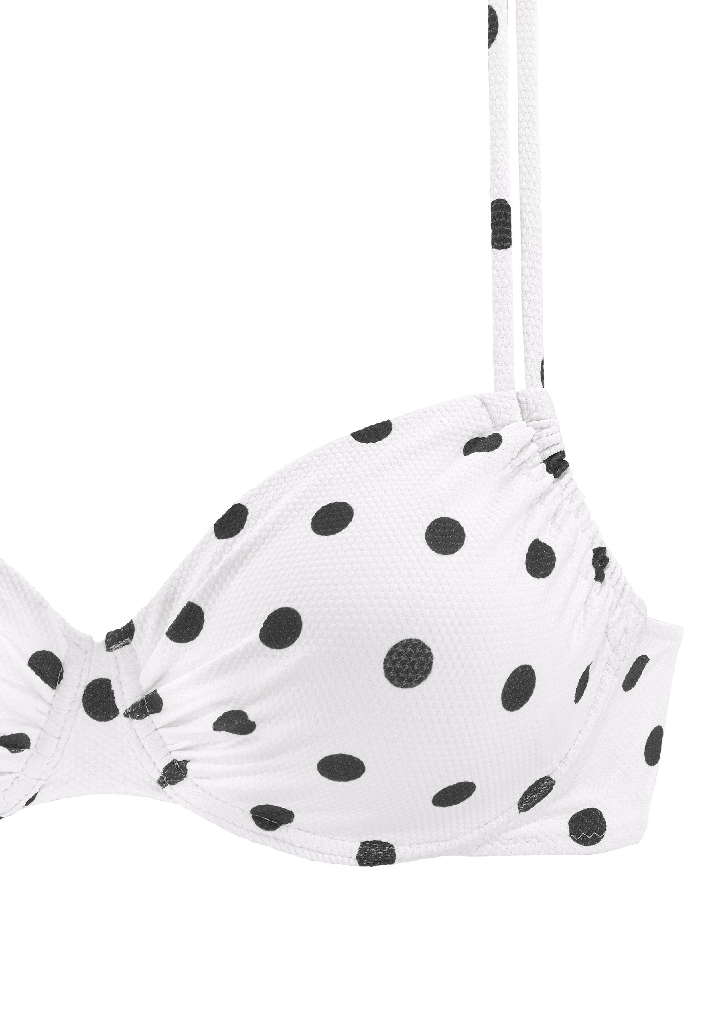 LASCANA Bügel-Bikini-Top Powder, aus Piqué-Strukturware günstig online kaufen