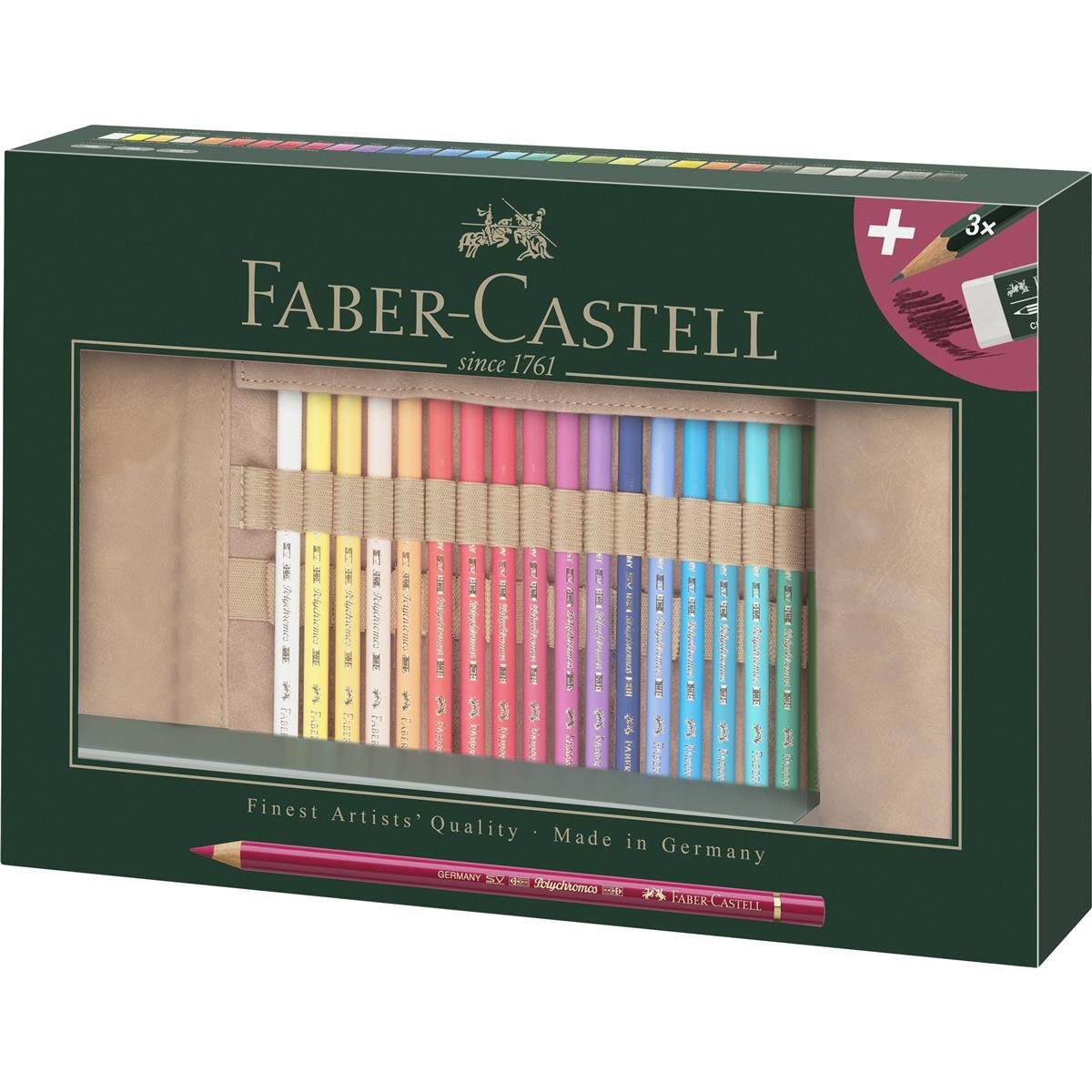 Faber-Castell Künstlerstift Faber-Castell Polychromos Farbstift - 30er Stifterolle
