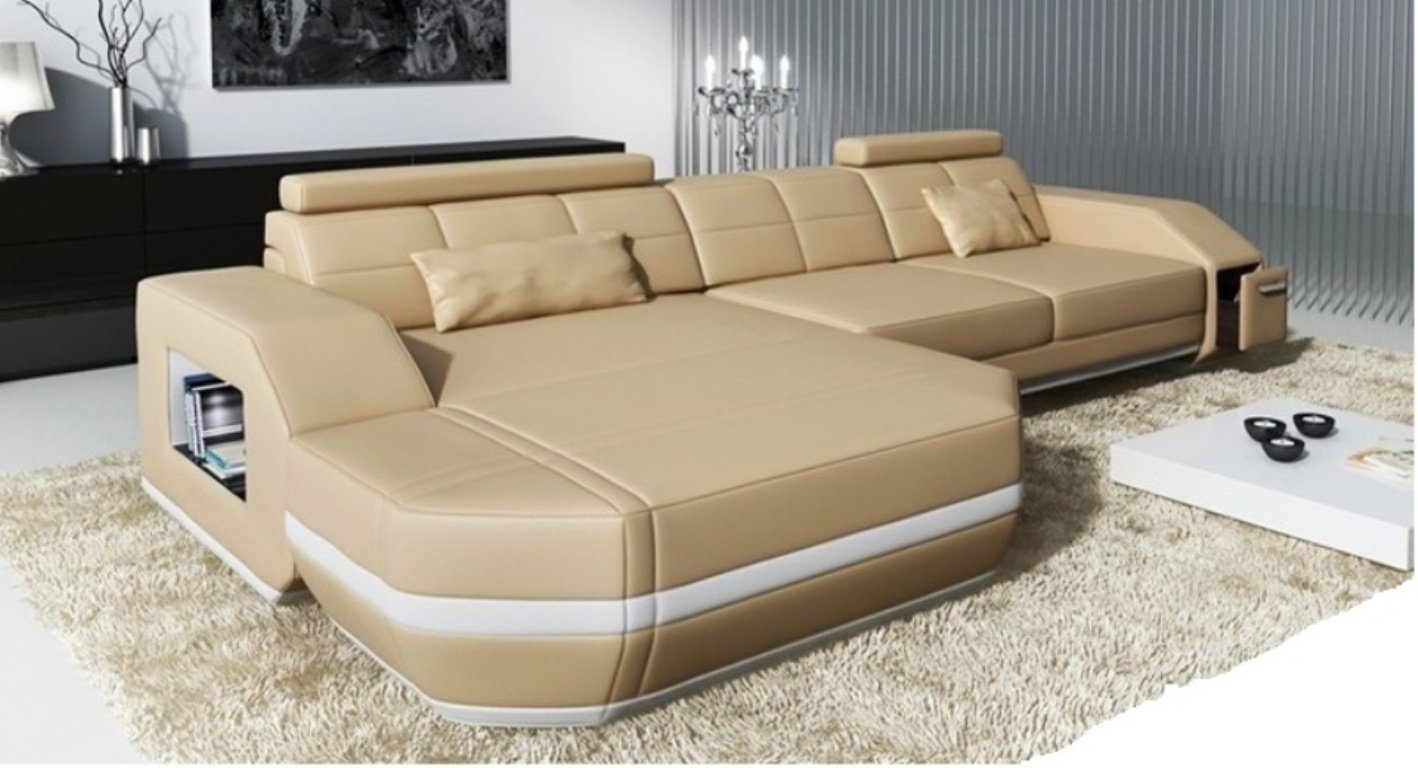 JVmoebel Ecksofa Designes Luxus Beiges Ecksofa Modernes Design Stilvolle Couch Neu, Made in Europe | Ecksofas