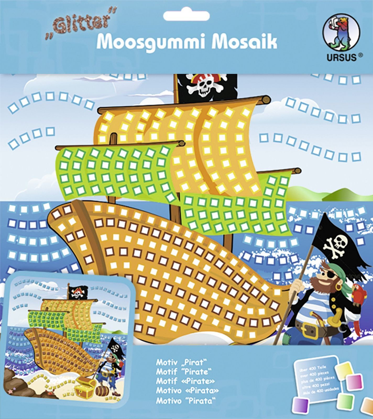 Ursus - Ludwig Bähr Bastelfilz Moosgummi Mosaik Glitter Pirat