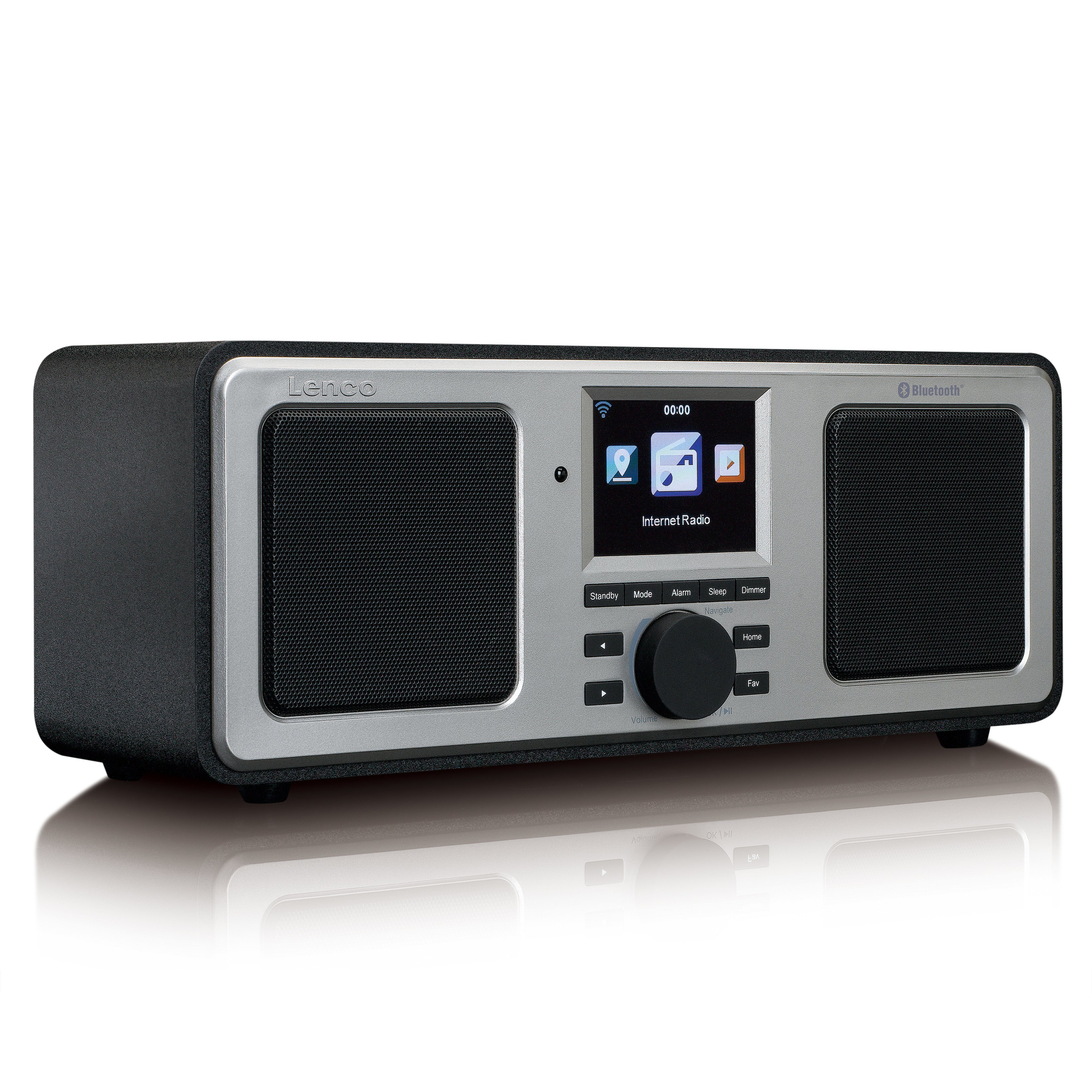 Lenco DIR-150BK Internet-Radio (Internetradio, FM-Tuner, Bluetooth) 16,00 W