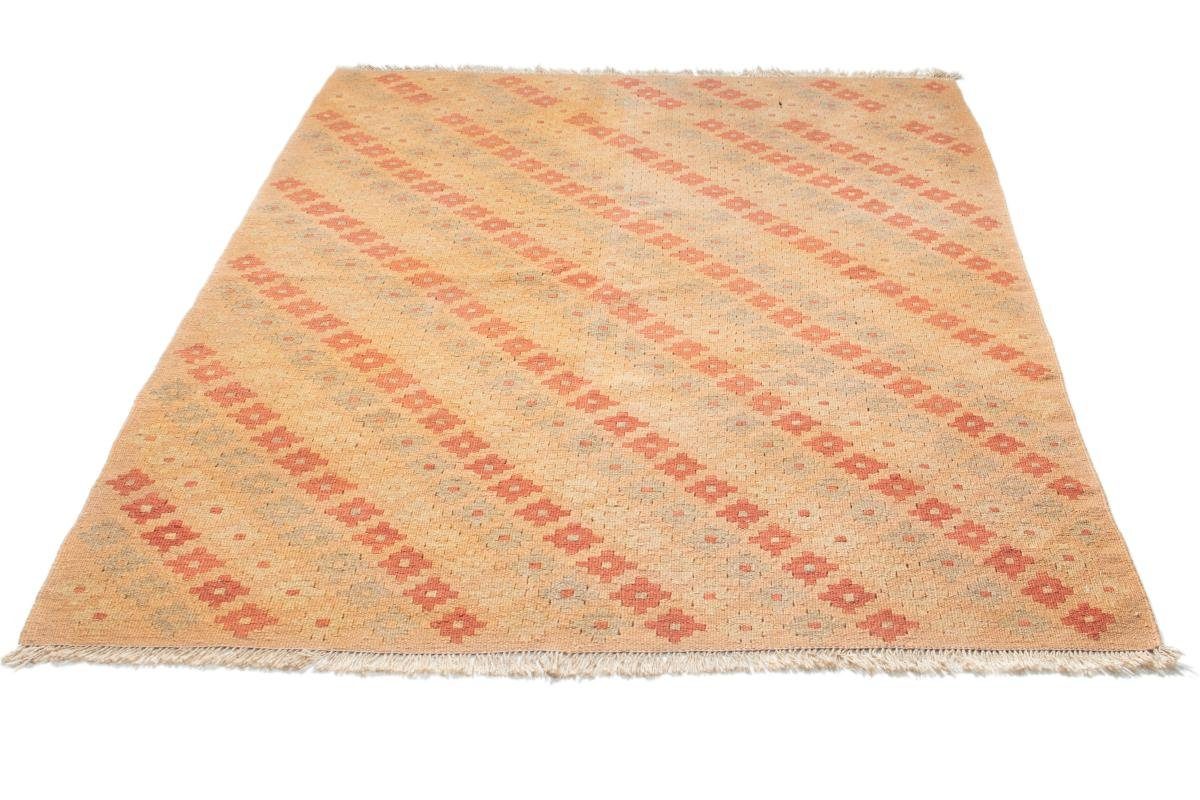Höhe: Handgewebter Orientteppich Perserteppich, Fars 136x183 / 4 mm Orientteppich Nain Kelim rechteckig, Trading,