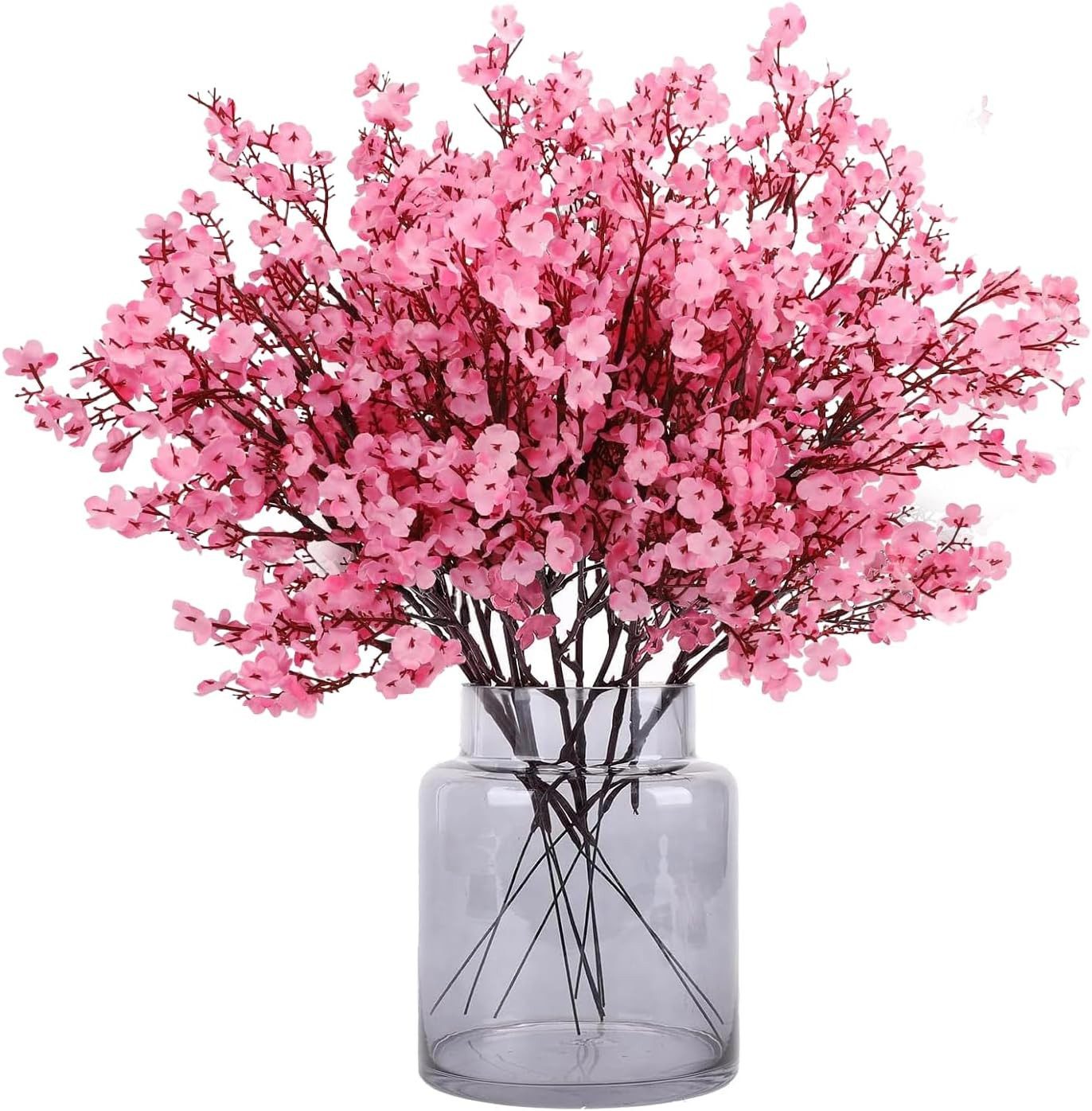 Kunstblumenstrauß 12er Set künstliche Schleierkraut-Blumen für Deko & DIY, FOUORTUNATE-BEE, Künstliche Schleierkraut-Blumen für Hochzeit & …