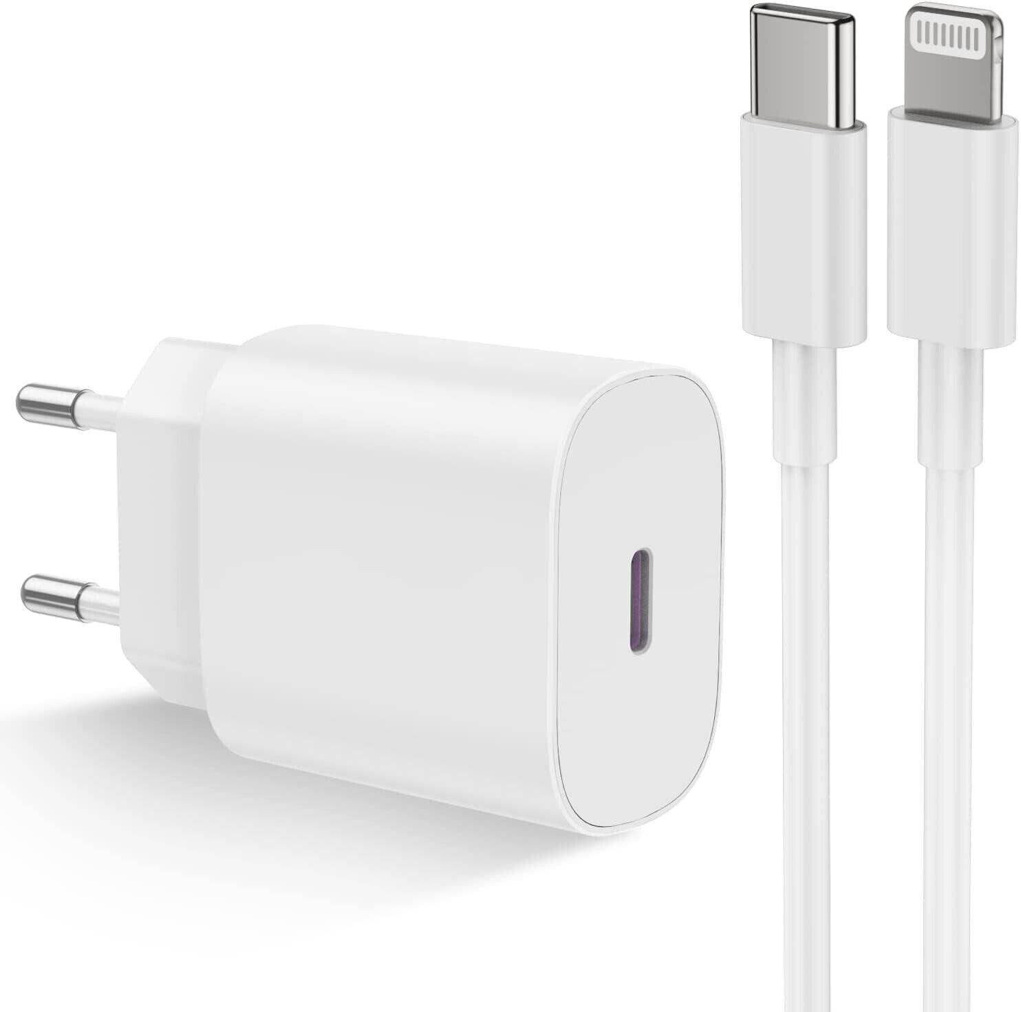 Ladegerät + Ladekabel für Apple, Smartphone-Ladegerät