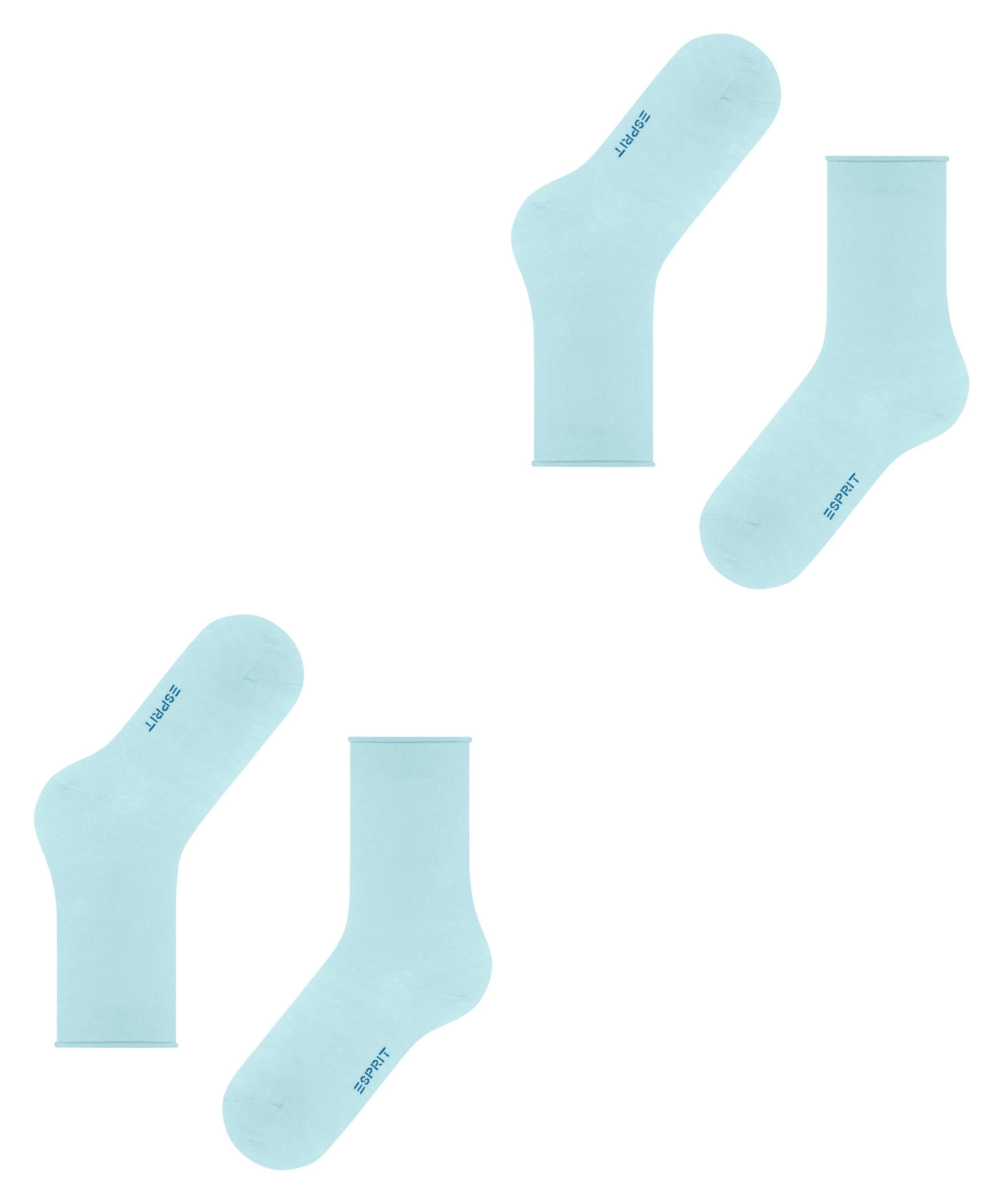 Esprit Socken Basic Pure 2-Pack Socken mit hohem Baumwollanteil (2-Paar) mit hohem Baumwollanteil