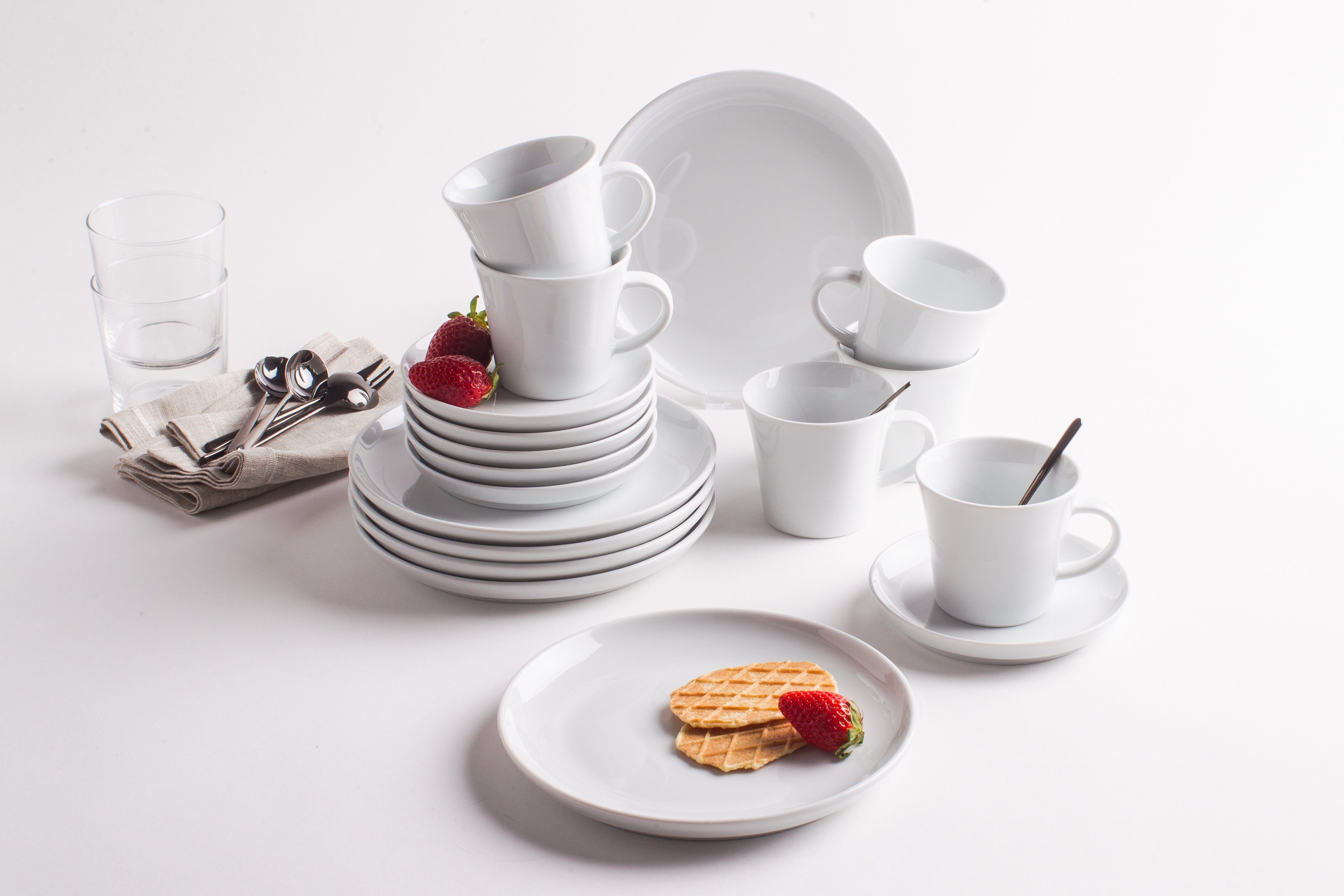 KAHLA Kaffeeservice Update 18tlg. (18-tlg), 6 Personen, Porzellan, Made in Germany