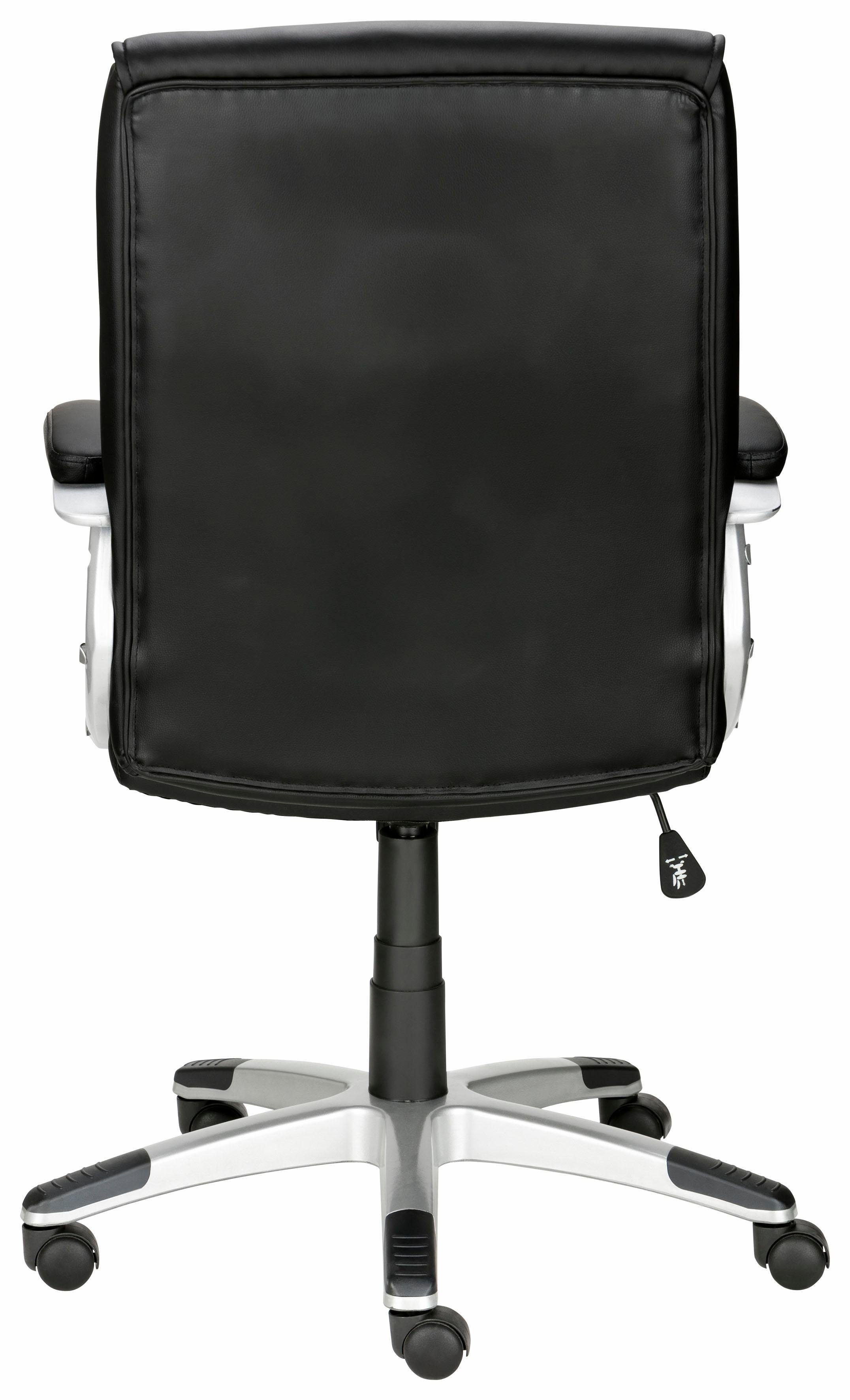 mit schwarz Chefsessel Flori, Bürostuhl ergonomischer & Wippfunktion, Lendenwirbelunterstützung INOSIGN