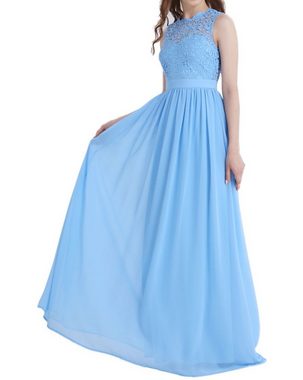 REDOM Abendkleid Damen Frau Brautjungfernkleid Brautjungfer Kleid Kleider Ballkleid (Abschlussball Homecoming Hochzeit Party Abendgesellschaften und mehr, Abendkleid) Ärmellos, Rund Ausschnitt, Bodenlang, Hohe Taille, A-Linie