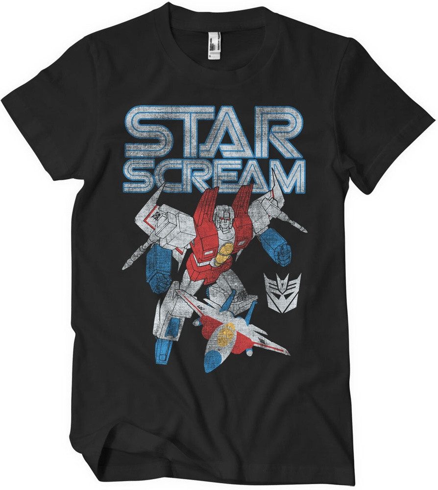 Transformers T-Shirt Starscream Washed Big Tall T-Shirt