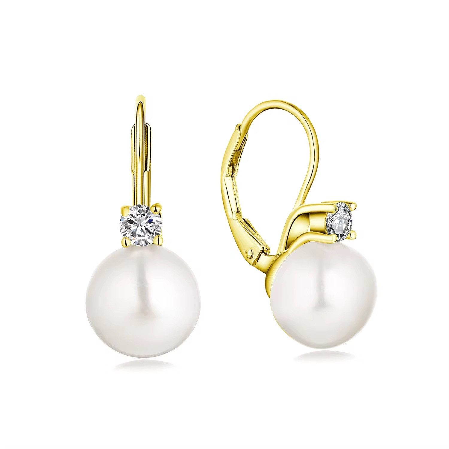 ROUGEMONT Paar Creolen Süßwasserperlen Creolen Ohrringe 925 Sterling Silber günstig online kaufen