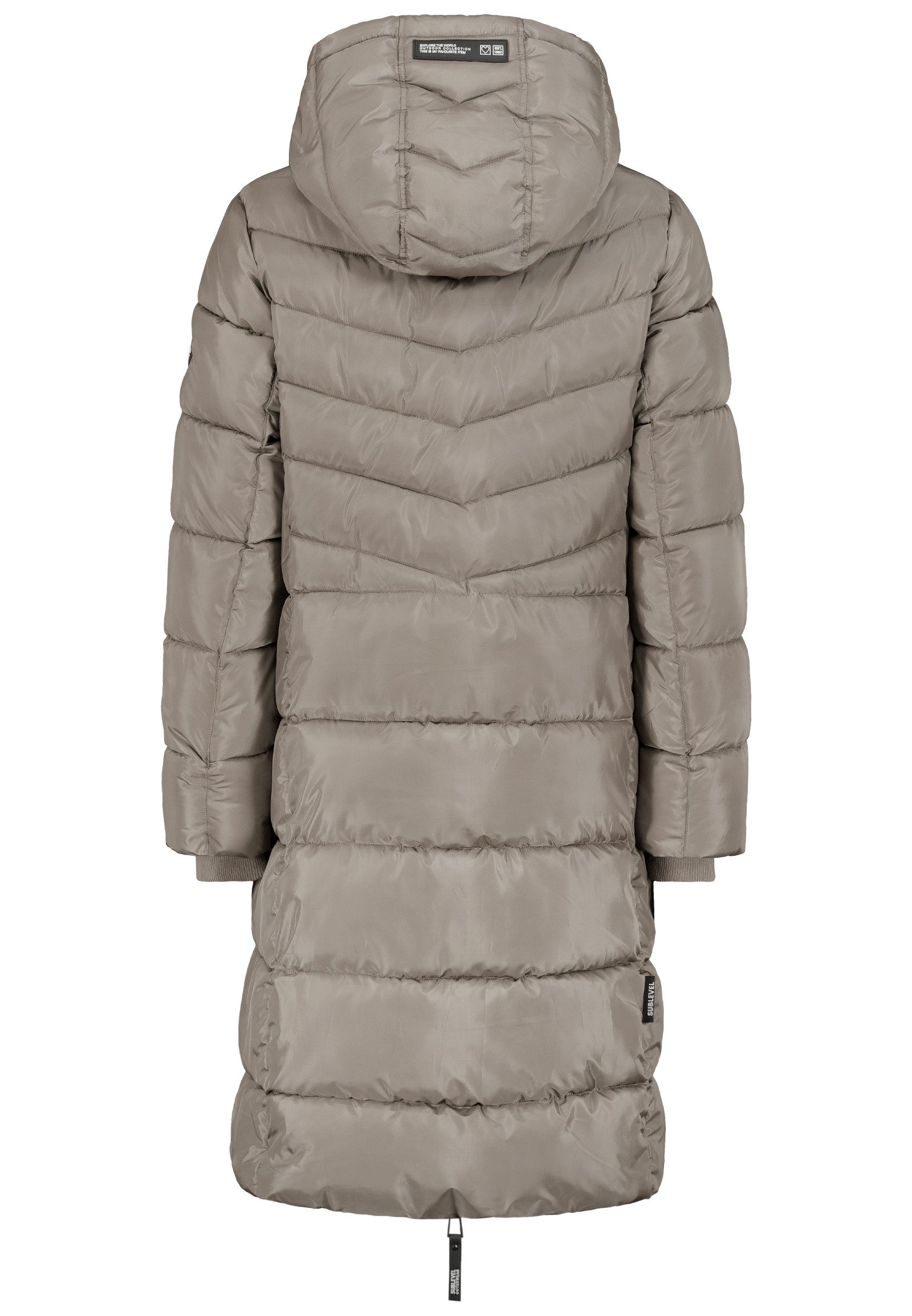 SUBLEVEL Wintermantel Damen Steppmantel mit 2-Wege-Reißverschluss und Ka St günstig online kaufen