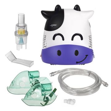 Promedix Inhalationsgerät PR-810, Inhaliergerät Set für Kinder Kuh