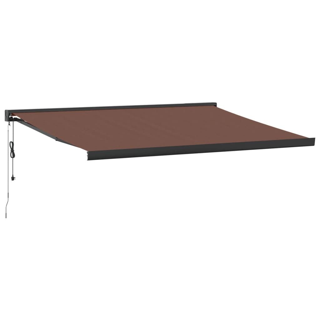 vidaXL Markise 450 x 300 cm Markise Automatisch Braun 450x300 cm