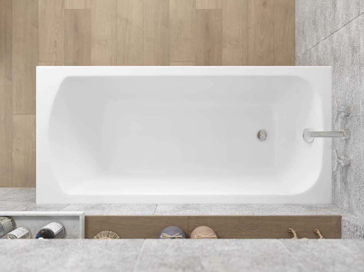 KOLMAN Badewanne Rechteck Classic 150x70, Ablaufgarnitur & Füße GRATIS