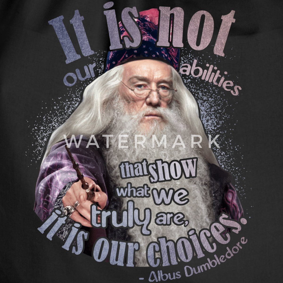 Spreadshirt Turnbeutel Harry Potter Albus Dumbledore Zitat Turnbeutel (1-tlg)