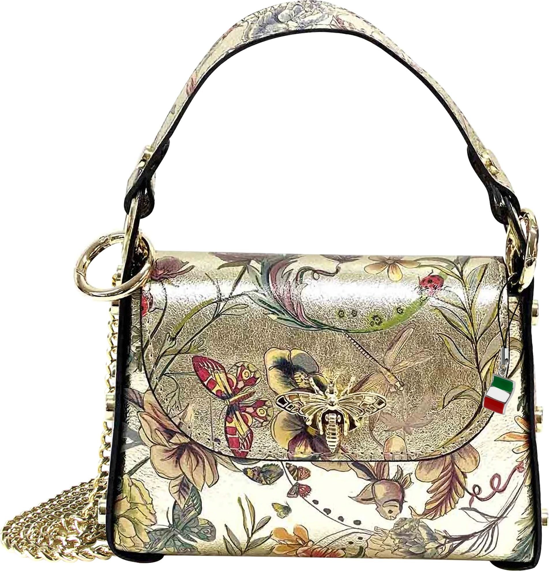 FLORENCE Umhängetasche Florence Tasche gold farbig Leder (Umhängetasche), D günstig online kaufen