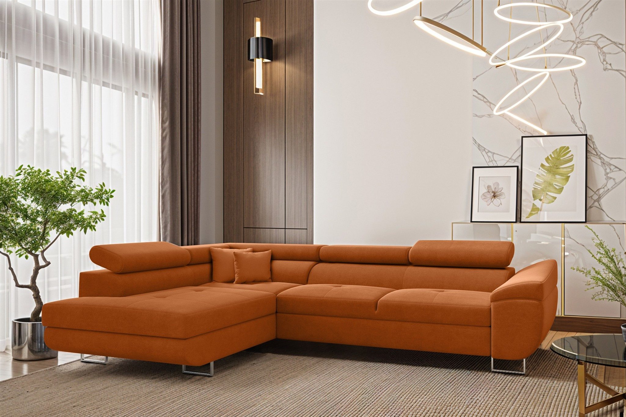 Fun Möbel Ecksofa Schlafsofa Sofa CARMELO günstig online kaufen