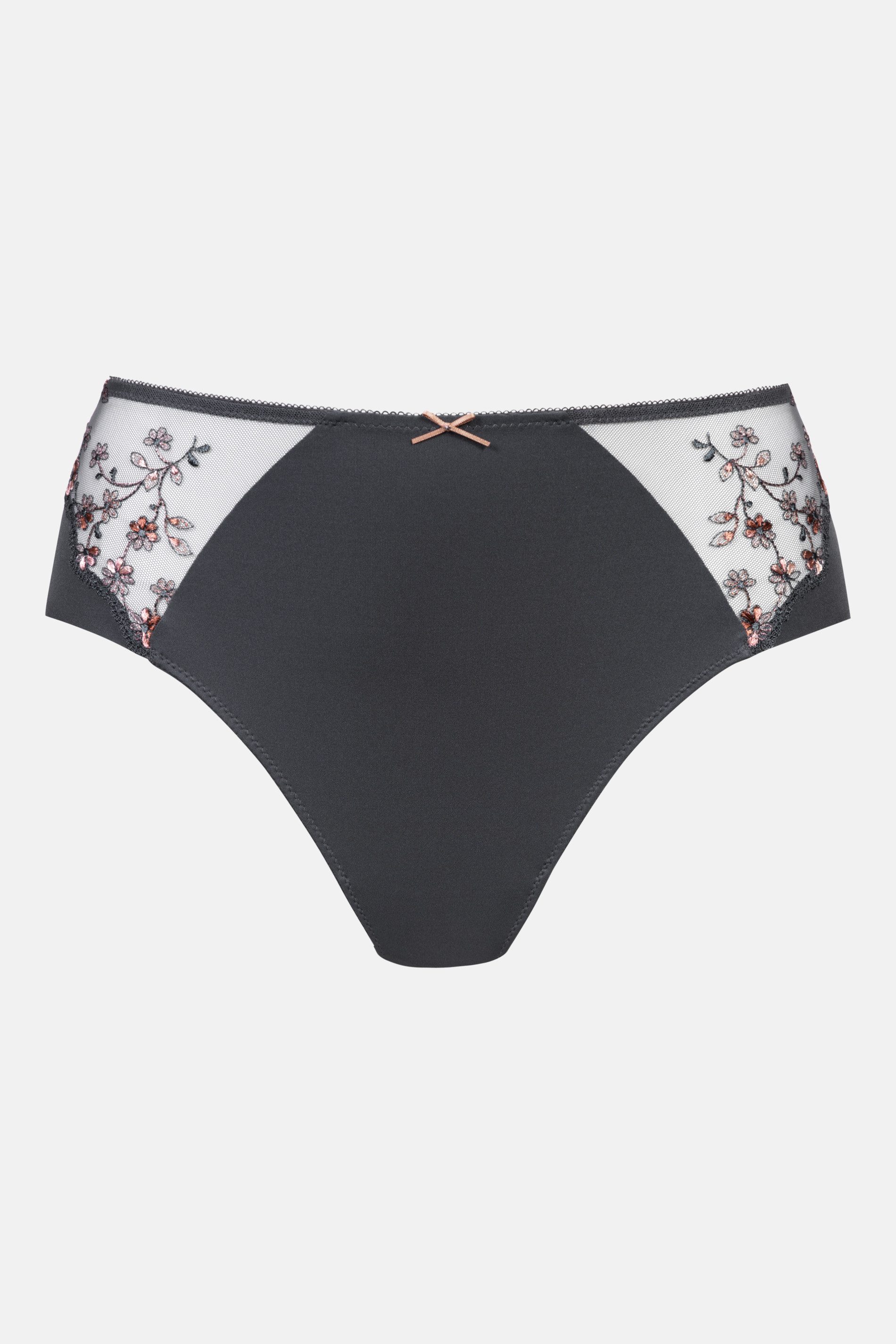 Mey Hipster Mey American Pants Serie Delightful Uni (1-St., 1) Dessous-Slip, florale Tüll-Stickerei, mit Baumwoll-Zwickel