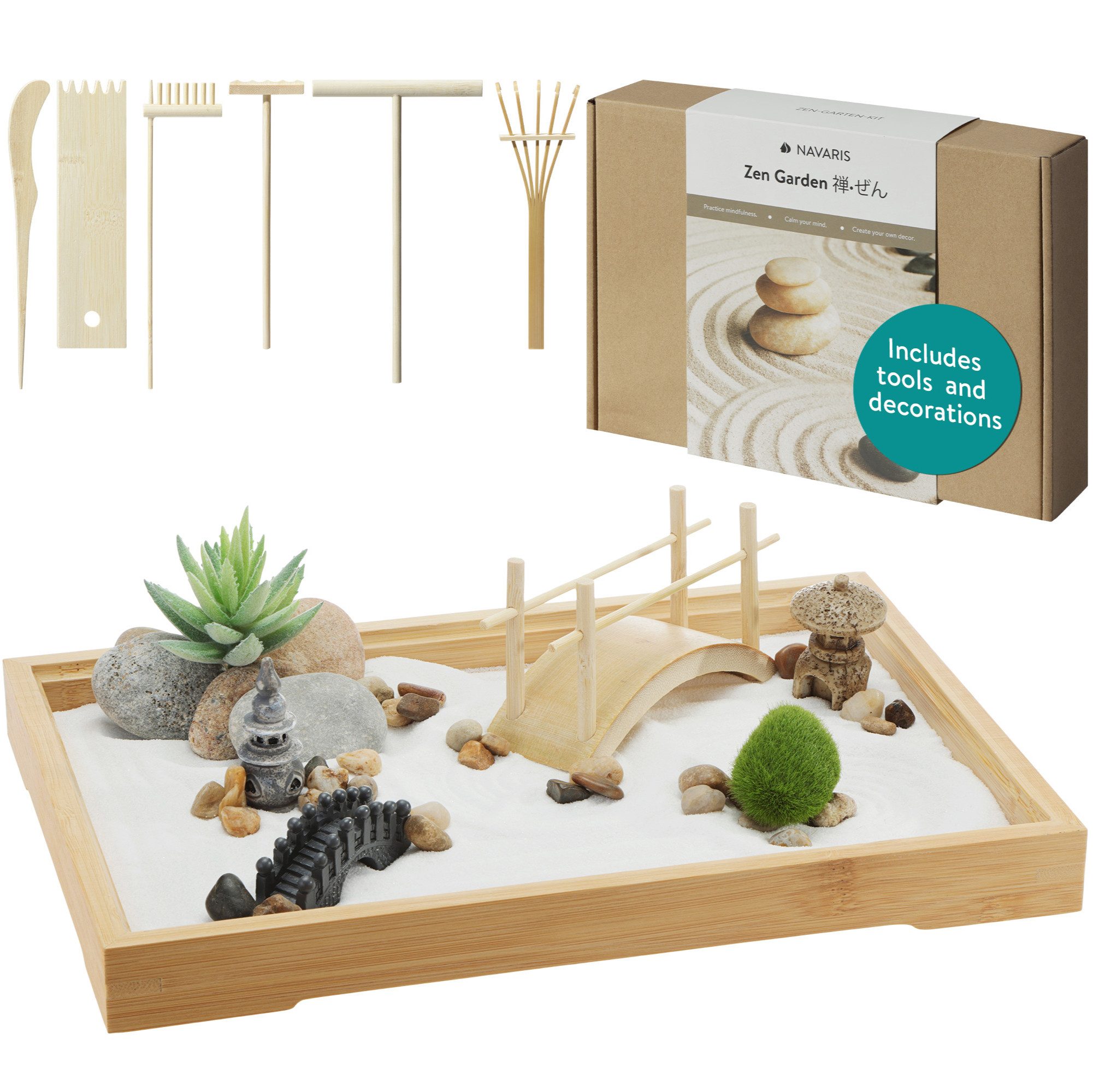 Navaris Dekofigur Navaris Mini Zen Garten günstig online kaufen