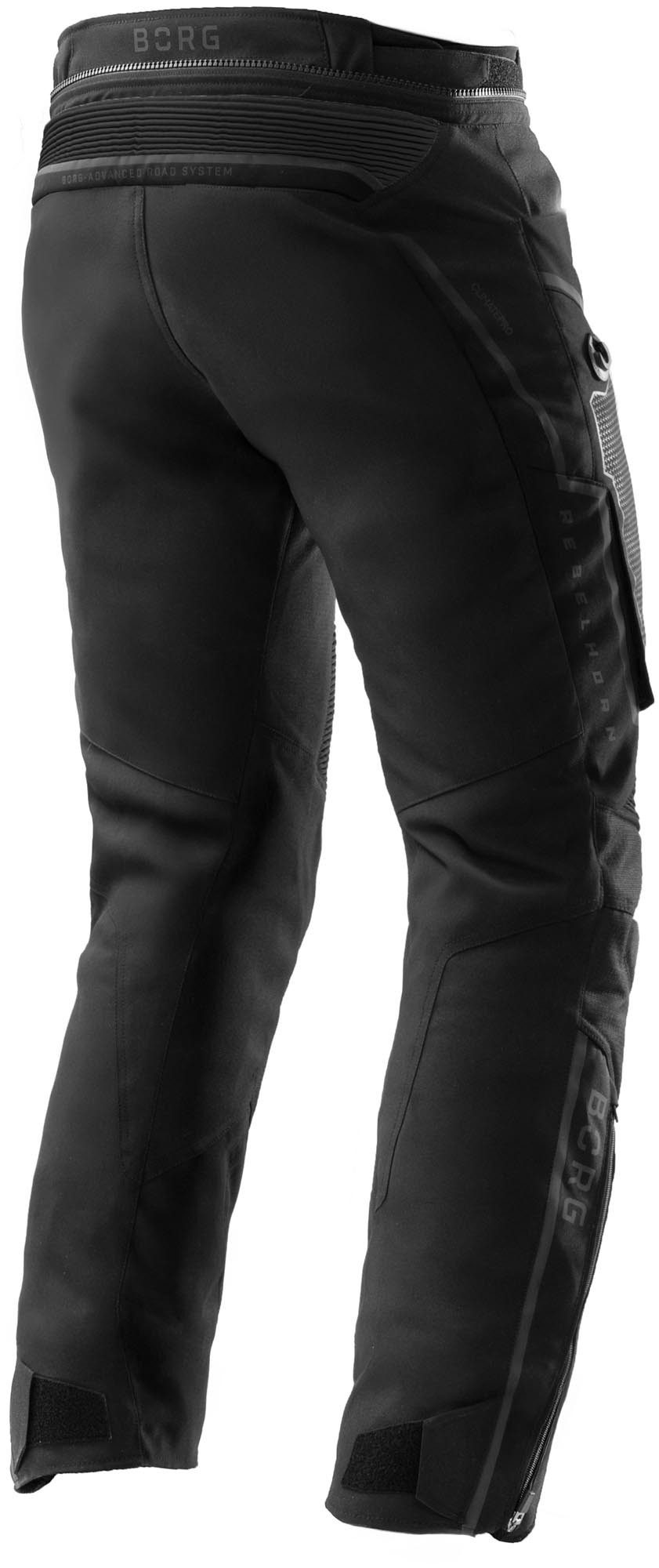Rebelhorn Motorradhose Borg 2 wasserfeste Motorrad Textilhose Verbindungsreißverschluss,Hüftprotektoren enthalten,Knieprotektor