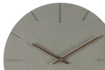 ONZENO Wanduhr THE ROOT. 29x29x0.9 cm (handgefertigte Design-Uhr)