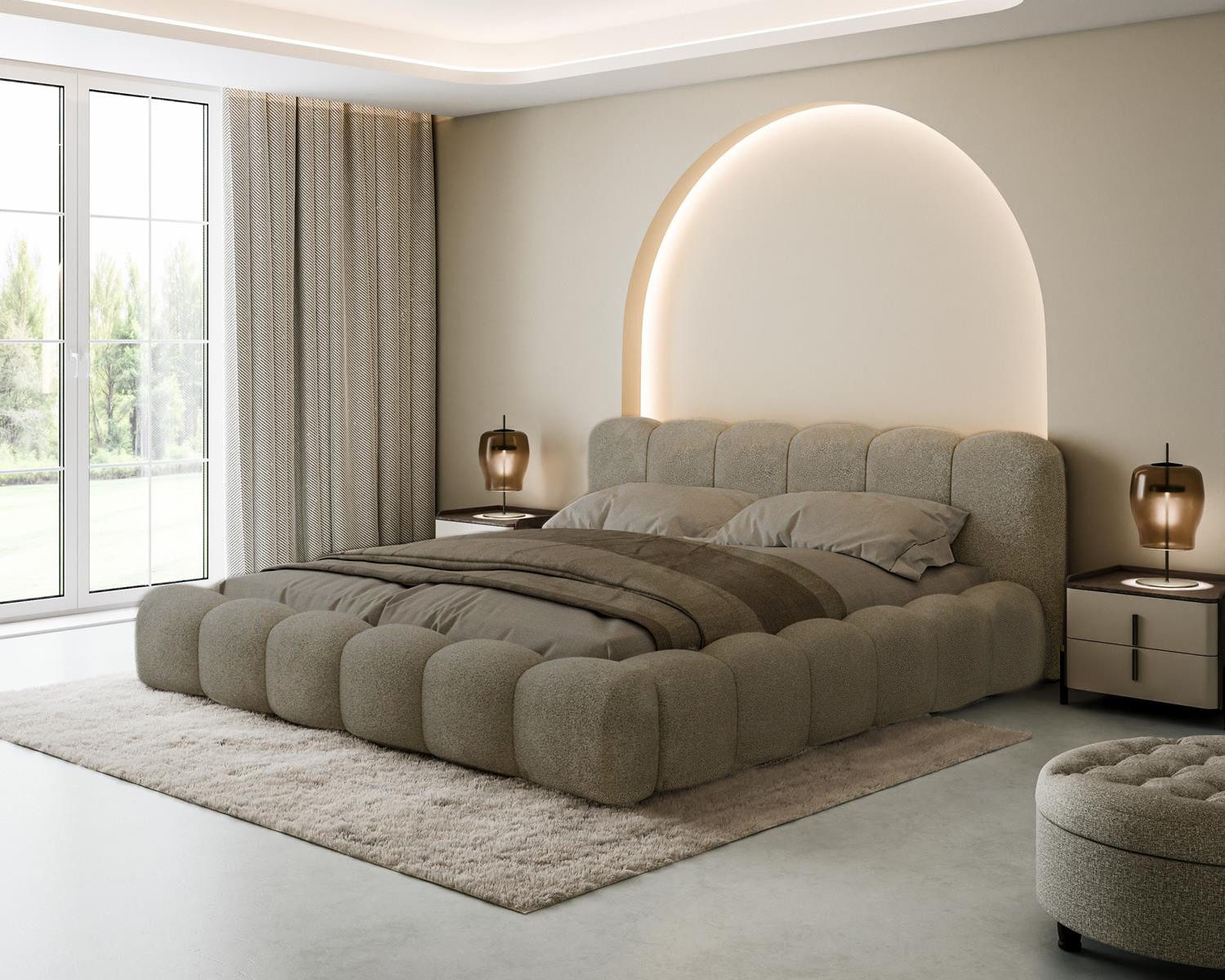 Compleo Polsterbett Designerbett, Wolkenbett, TOPSELLER, Modern Schlafzimme günstig online kaufen