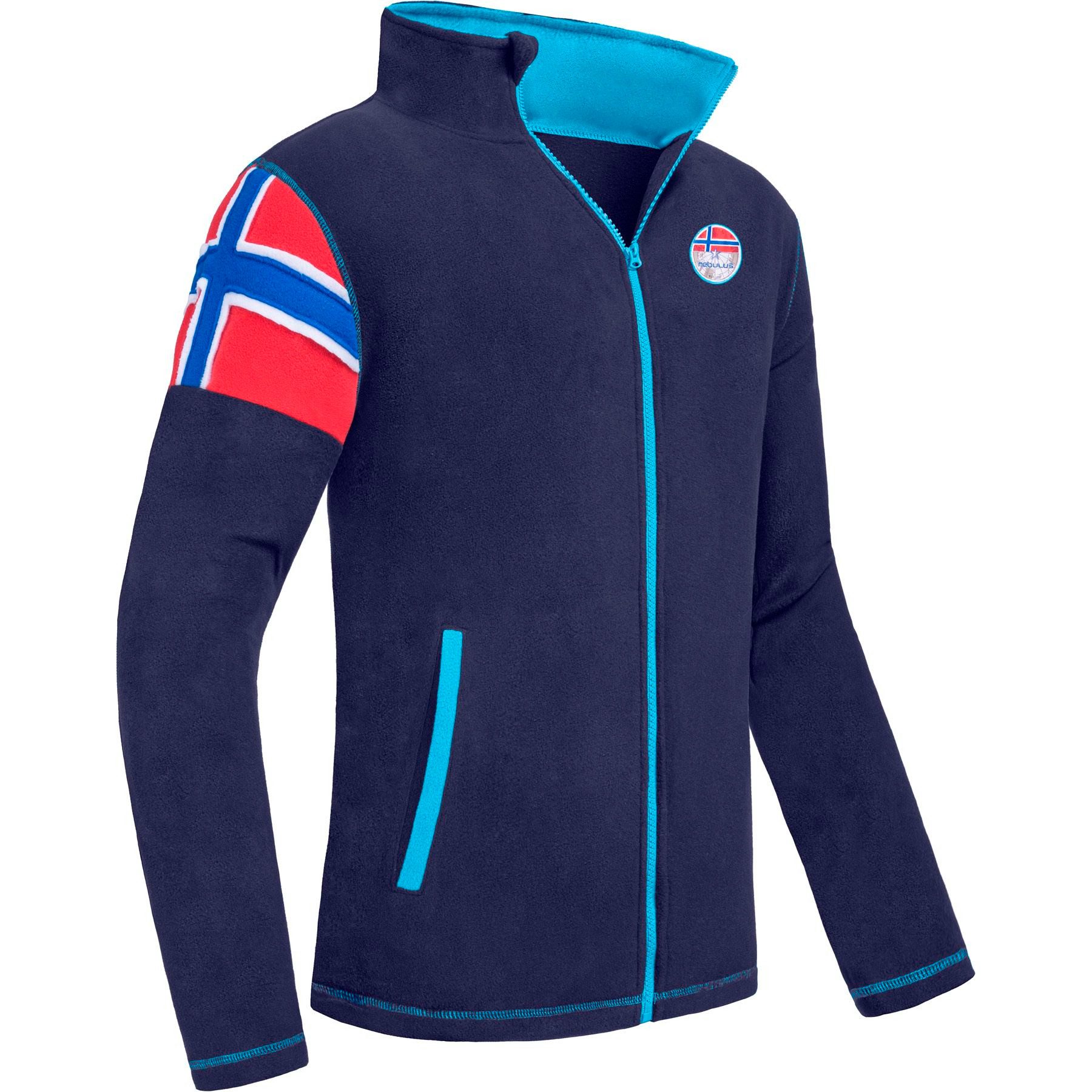 Nebulus Fleecejacke REAL, P6722 - Herren, navy-malibu, L günstig online kaufen