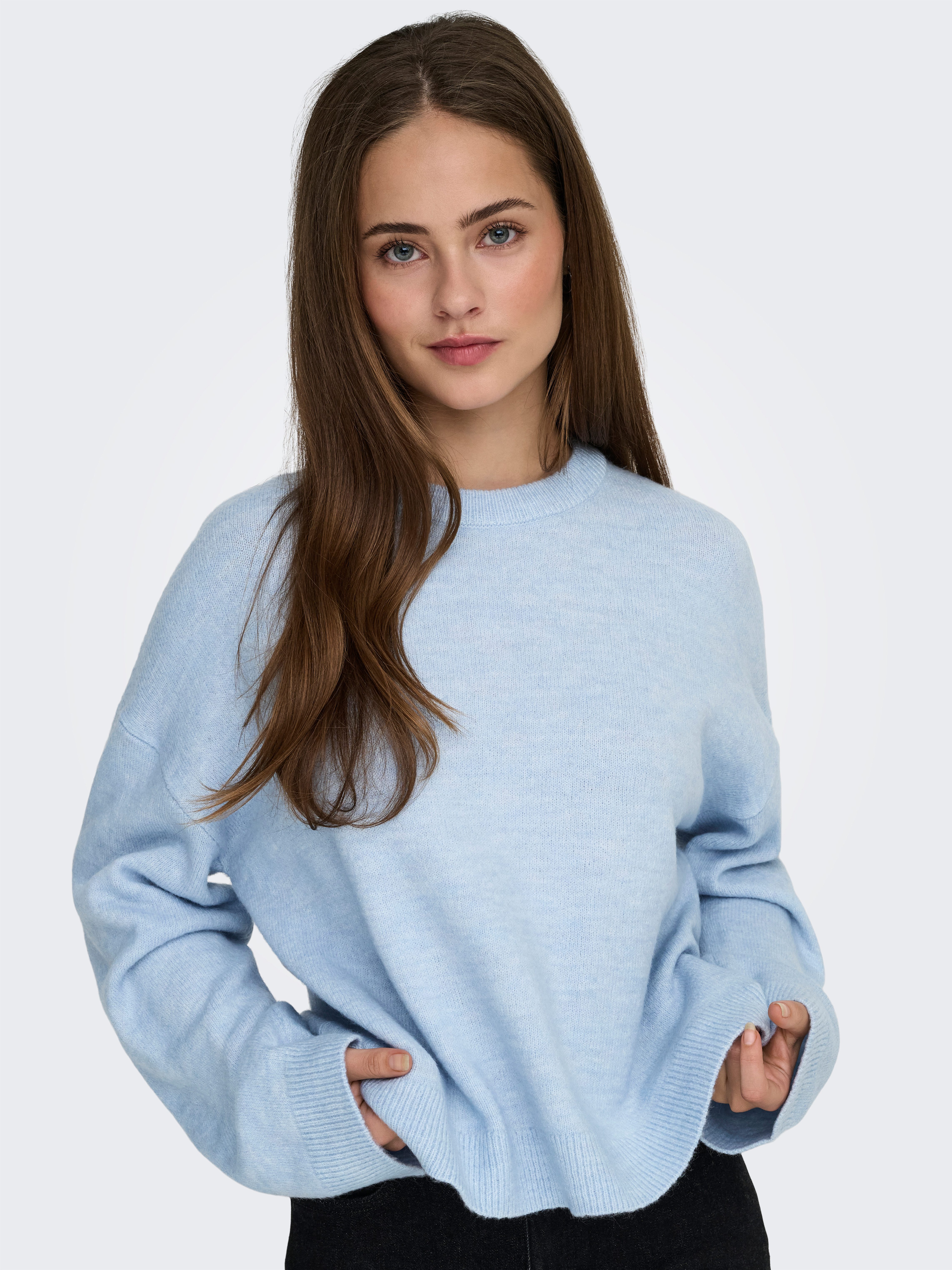 ONLY Rundhalspullover ONLSIMONI L/S O-NECK PULLOVER KNT NOOS günstig online kaufen