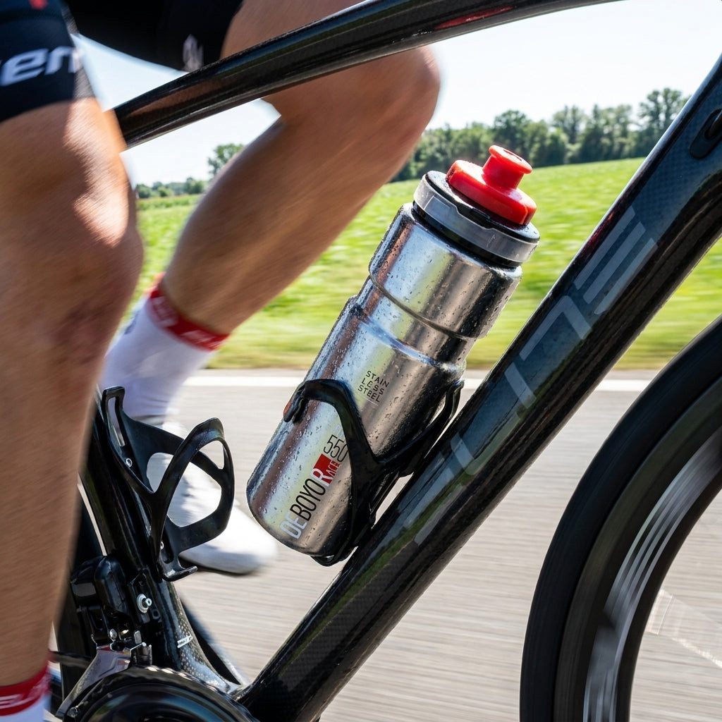 Elite Trinkflasche Elite Thermo-Trinkflasche Deboyo Race 550 ml silber