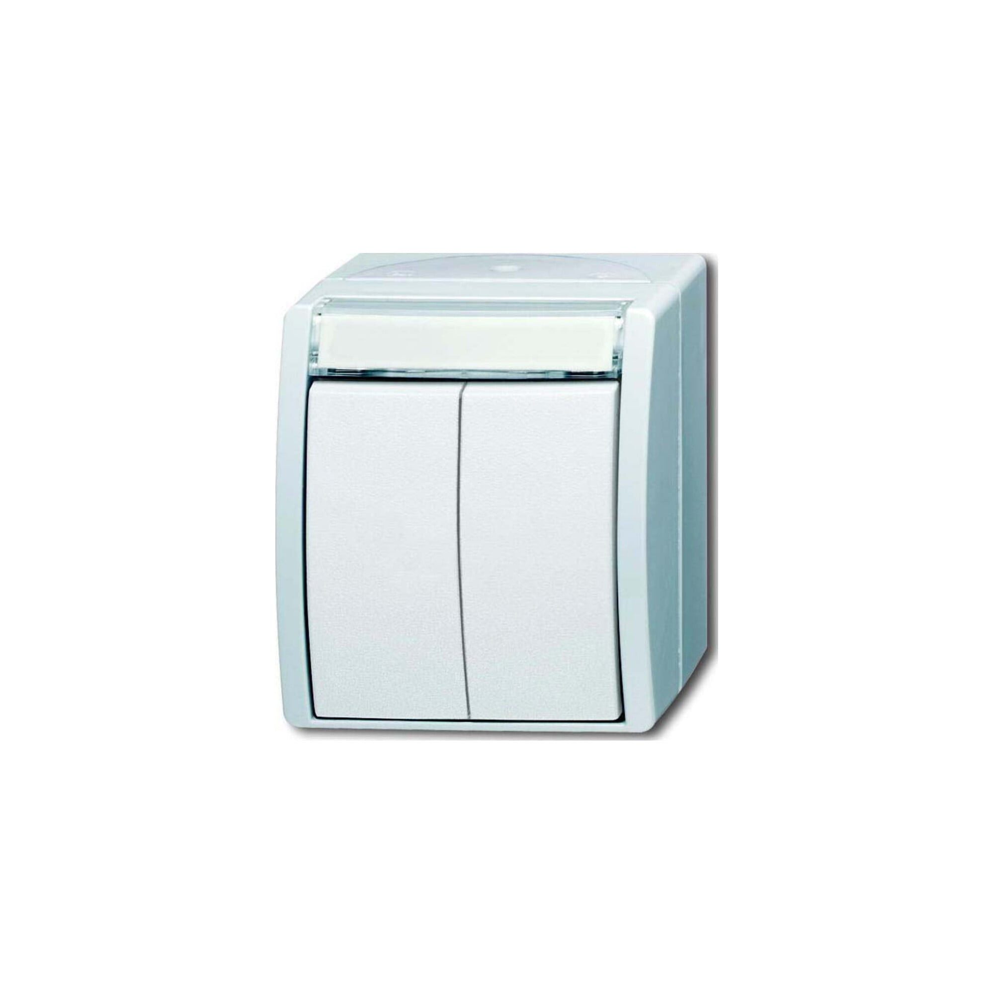 Busch-Jaeger Schalter Busch-Jaeger Doppeltaster 2 Schliesser 2621 WN-54-205-101