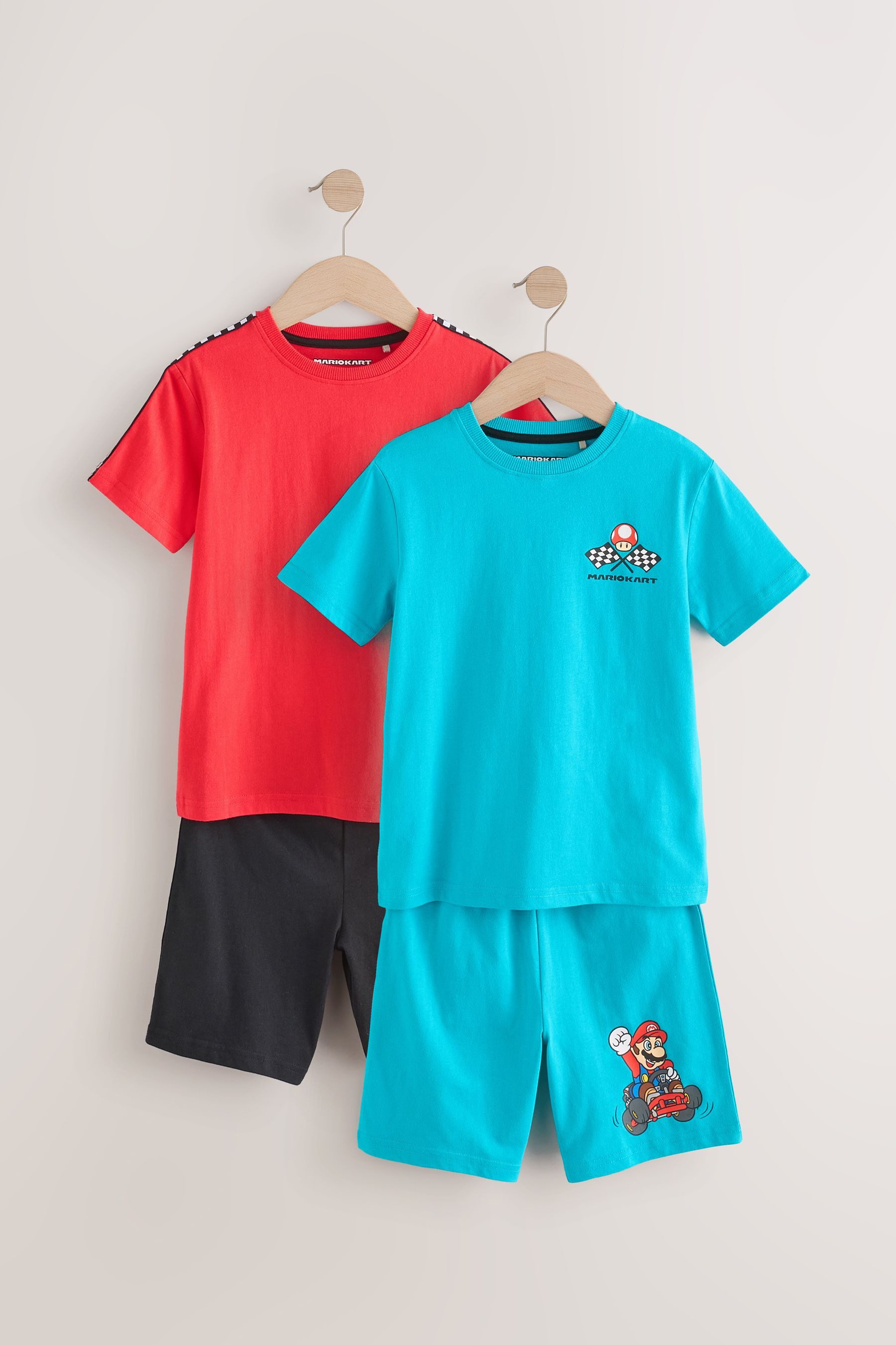 Next Pyjama Kurzer, lizenzierter Schlafanzug, 2er-Pack (4 tlg)